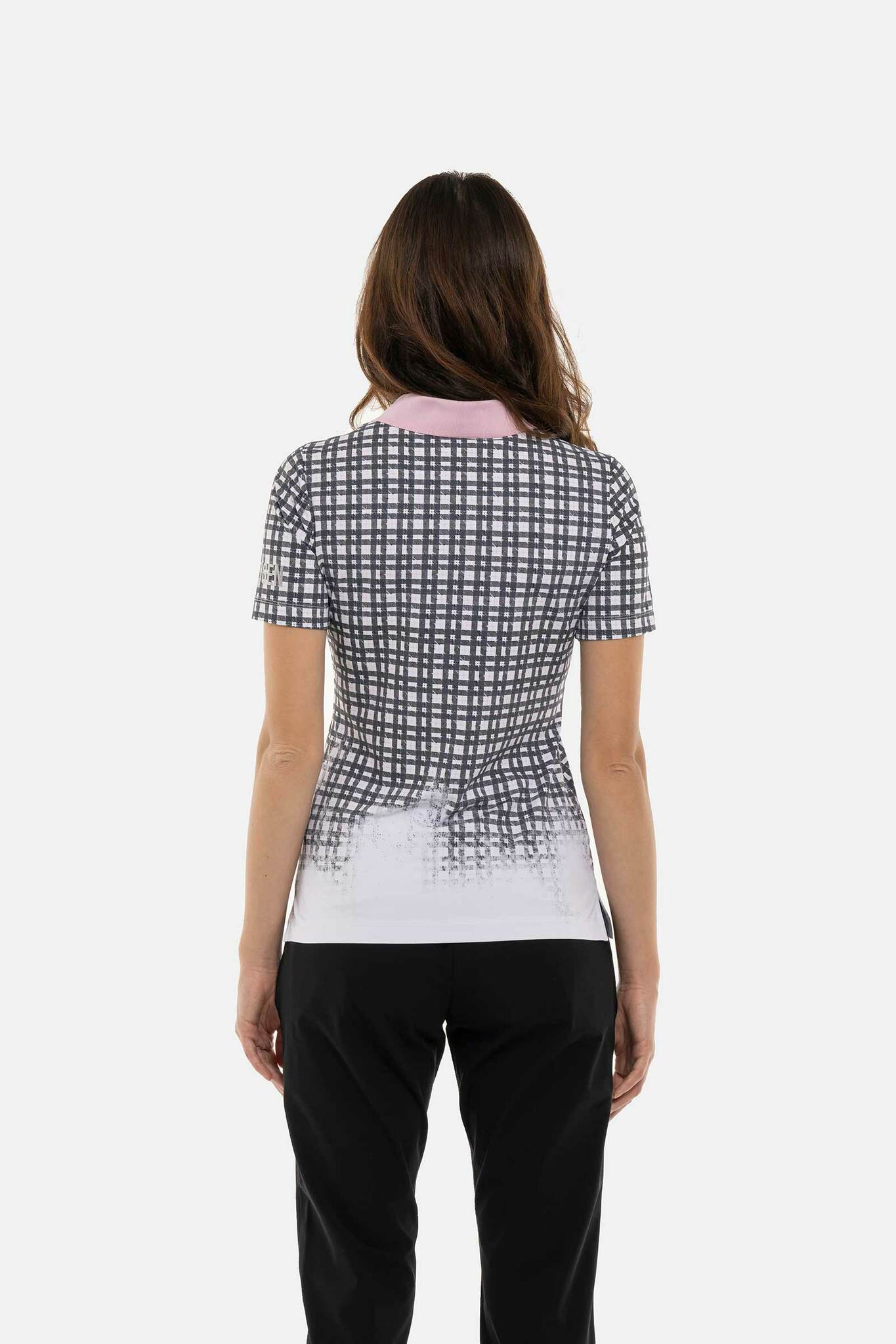 Женское поло Hydrogen PAINTED TARTAN TECH POLO (GL1003), голубой