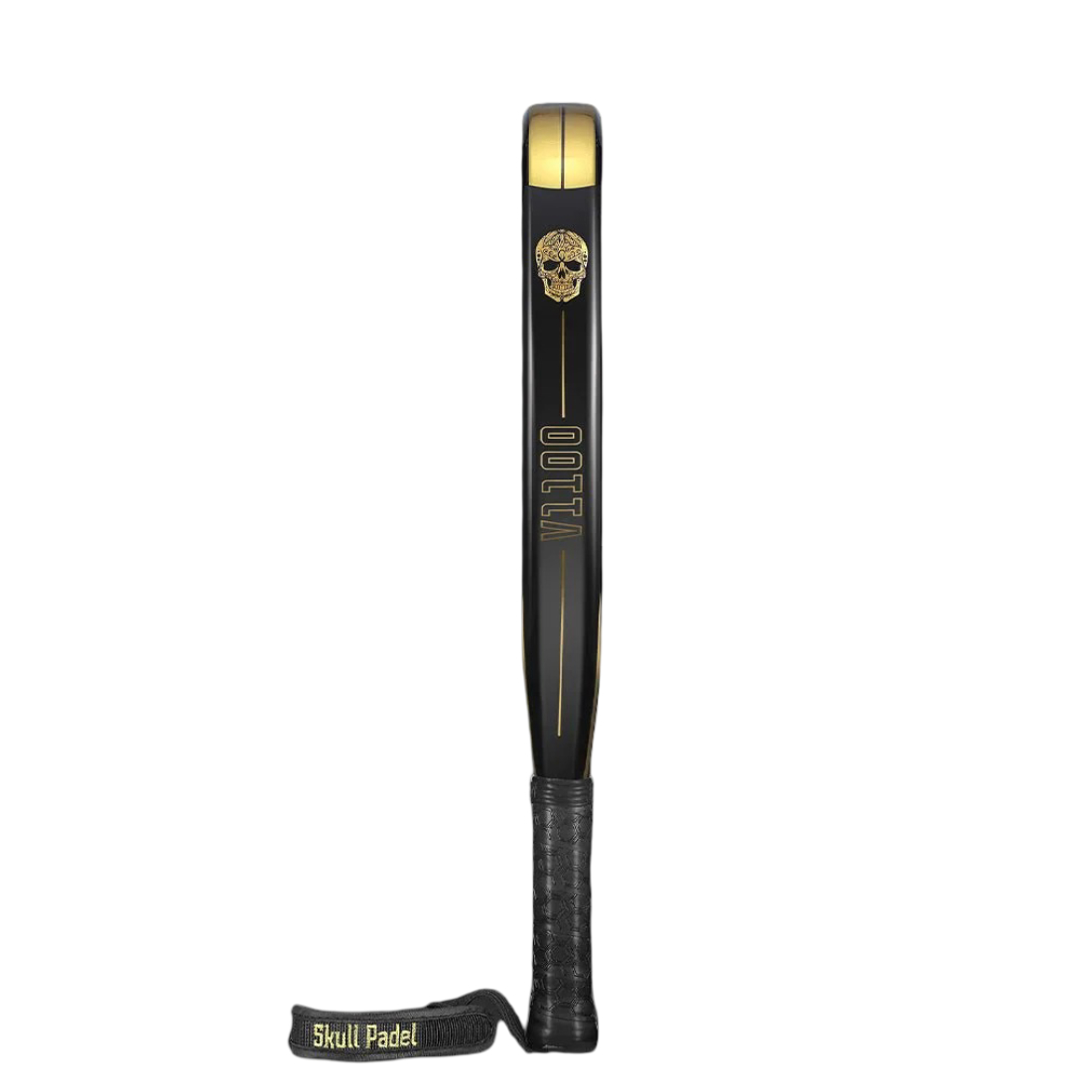 Ракетка для падела SkullPadel V1100 Black Gold 24K