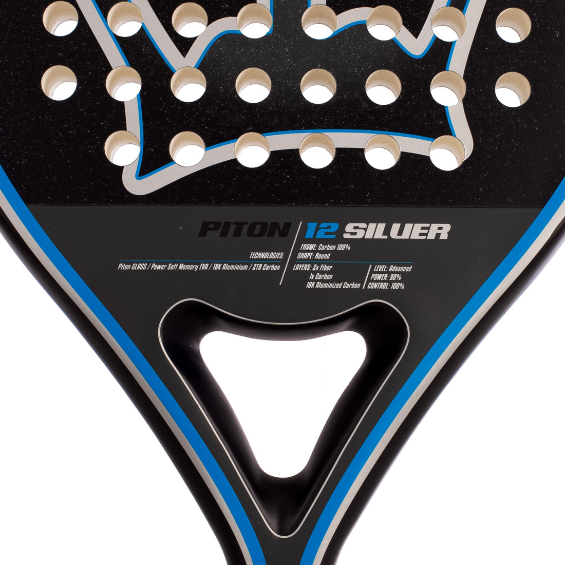 Ракетка для падела Black Crown Piton 12 Silver