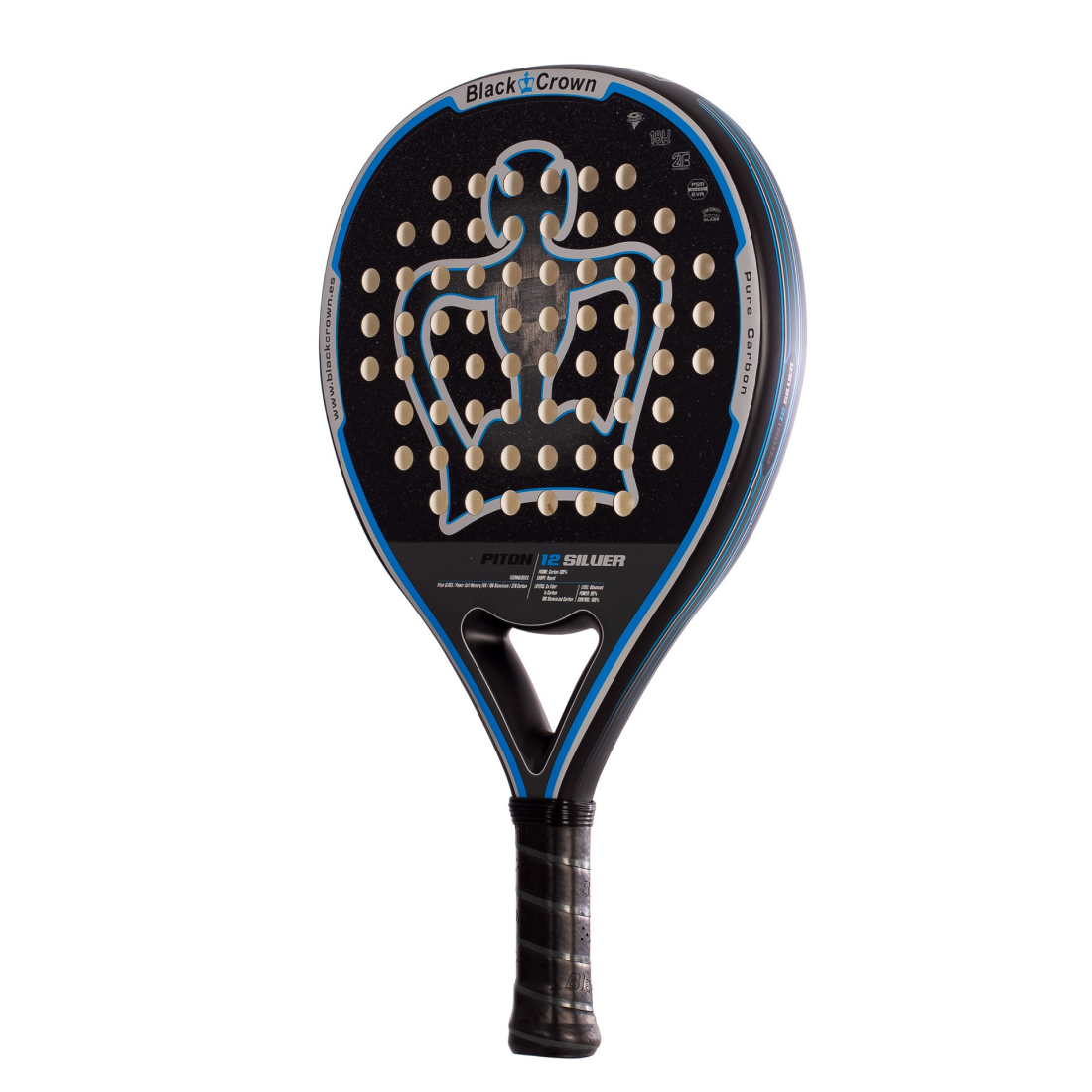 Ракетка для падела Black Crown Piton 12 Silver