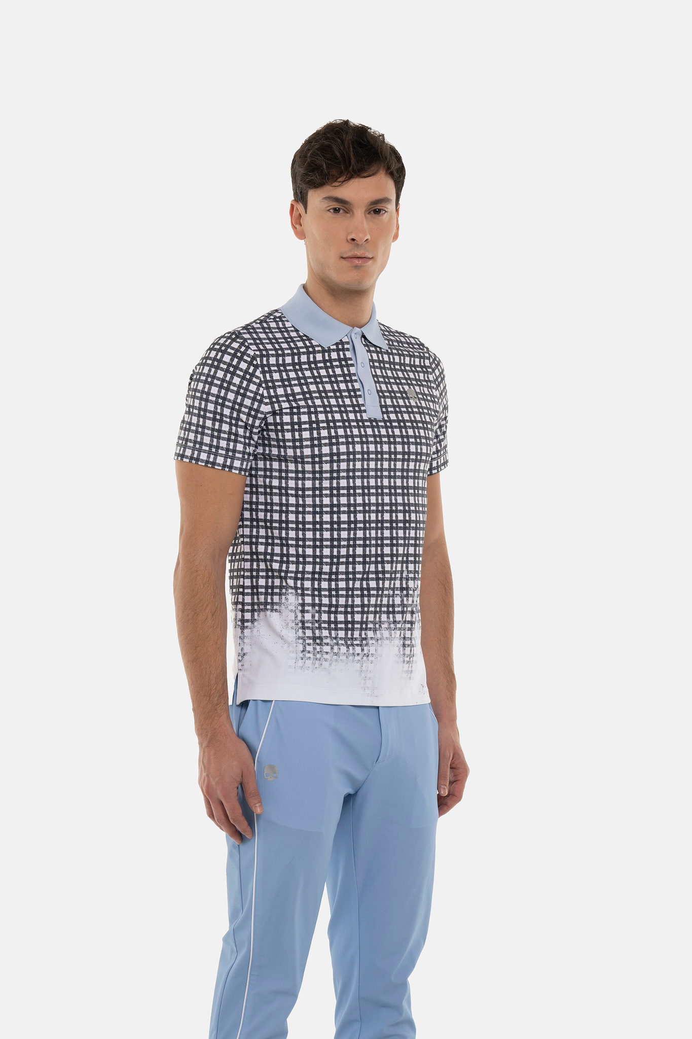 Мужское поло HYDROGEN PAINTED TARTAN TECH POLO TARTAN (GL0003)