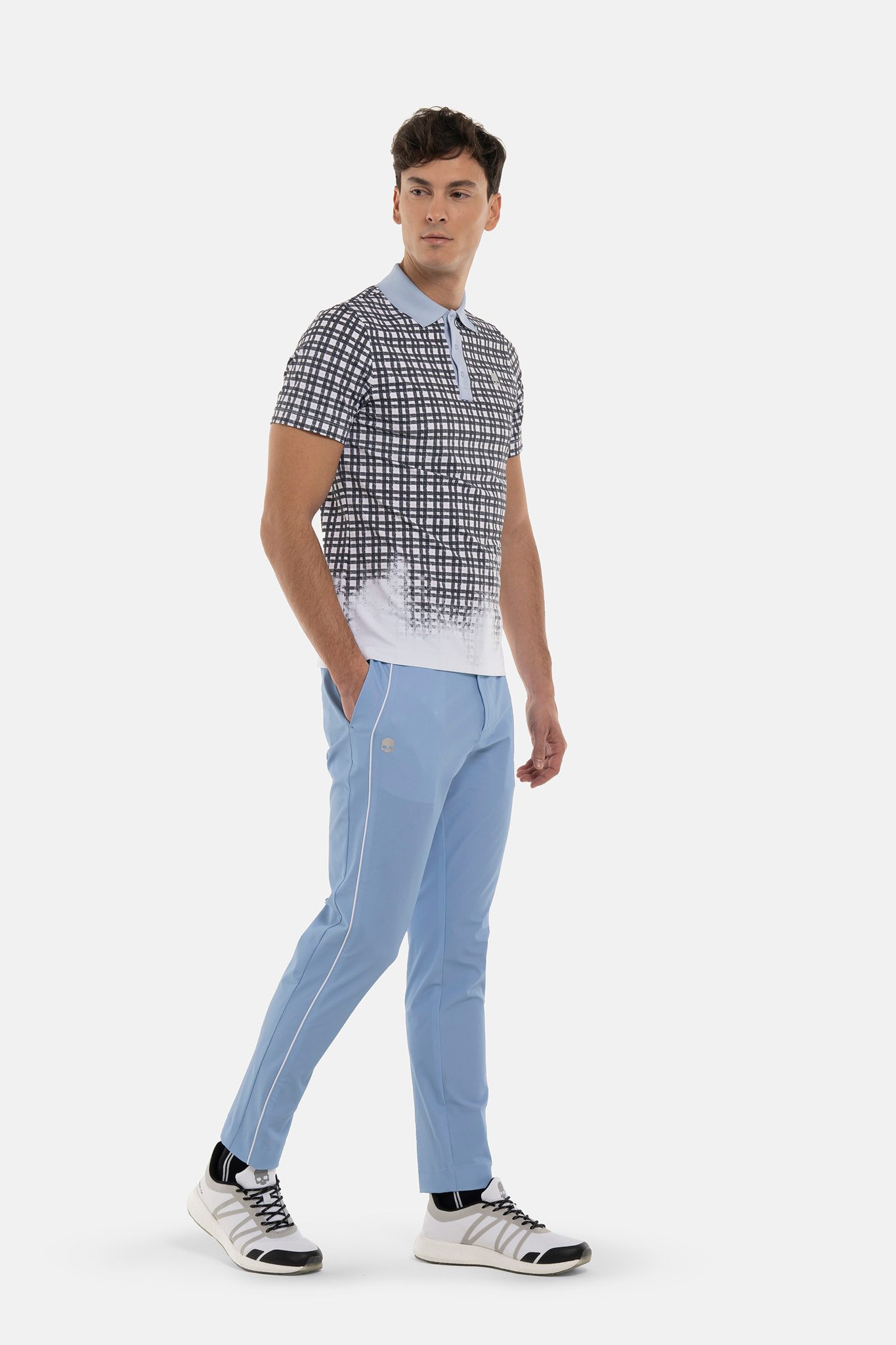 Мужское поло HYDROGEN PAINTED TARTAN TECH POLO TARTAN (GL0003)