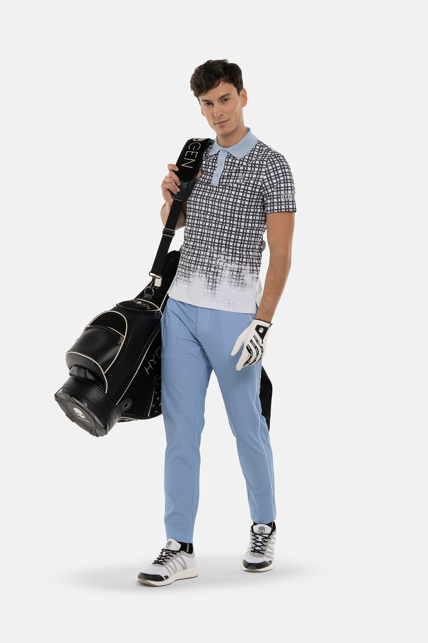 Мужское поло HYDROGEN PAINTED TARTAN TECH POLO TARTAN (GL0003)