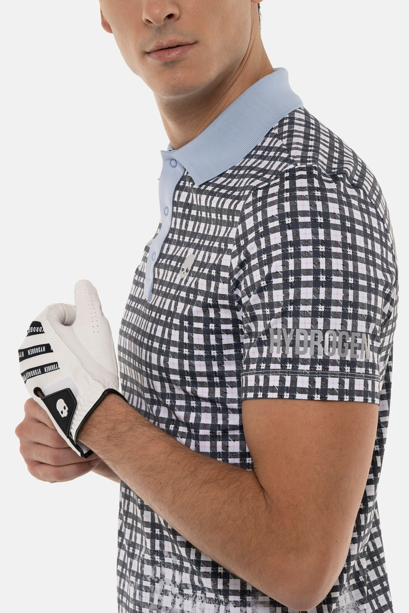 Мужское поло HYDROGEN PAINTED TARTAN TECH POLO TARTAN (GL0003)