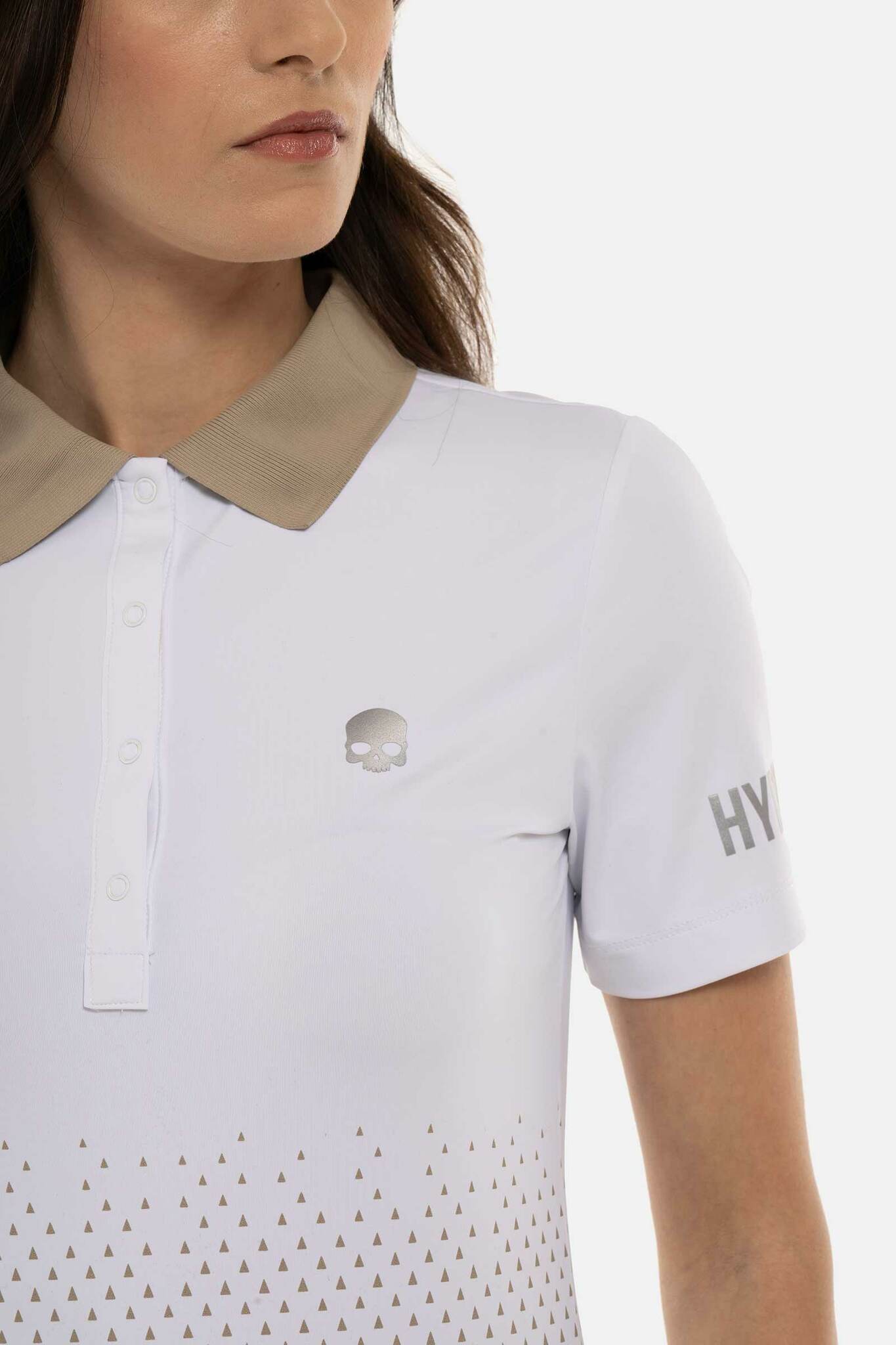 Женское поло Hydrogen GEOMETRIC DEGRADE’ TECH (GL1005)