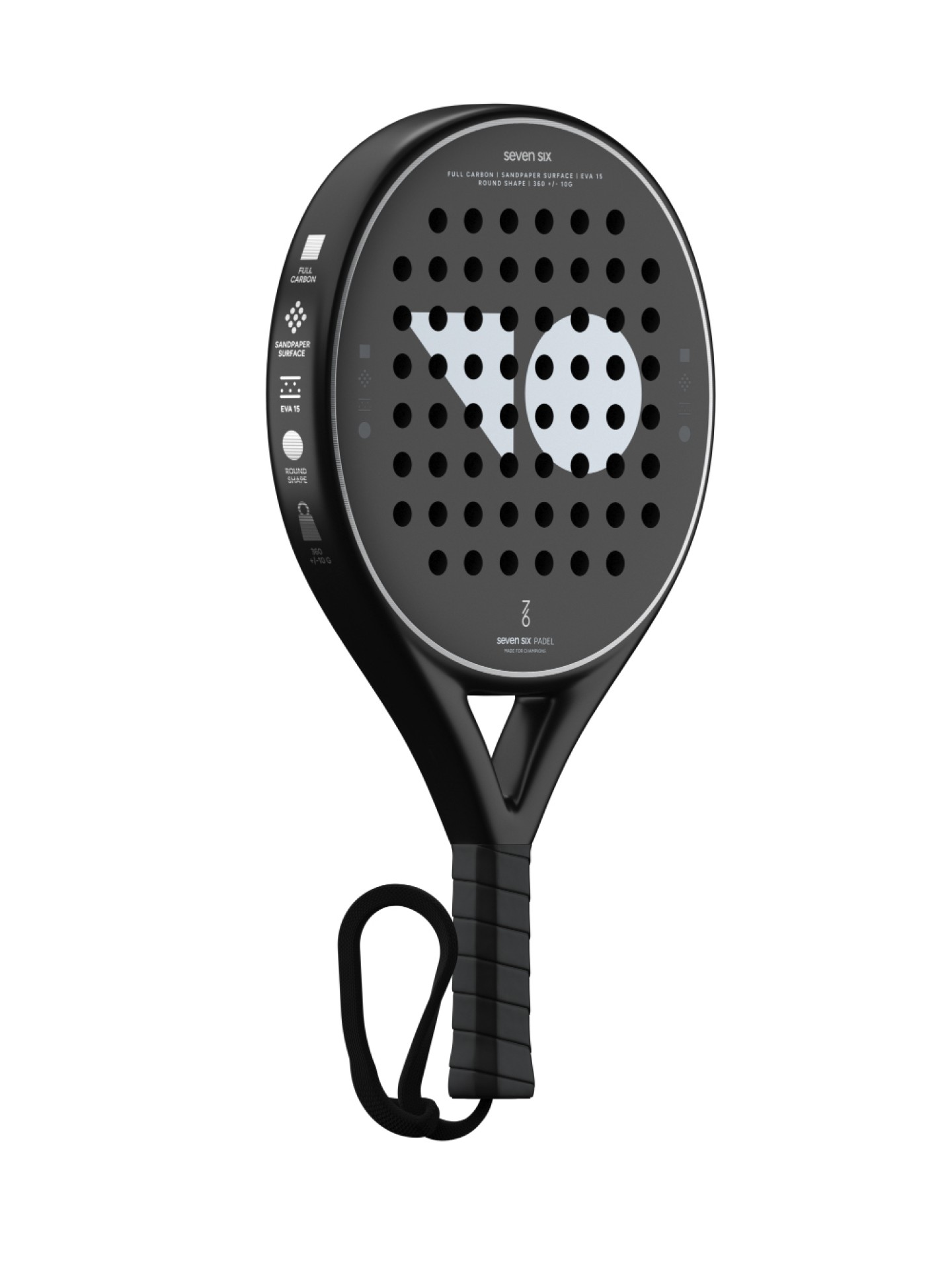 Падел ракетка 7/6 Loop Black