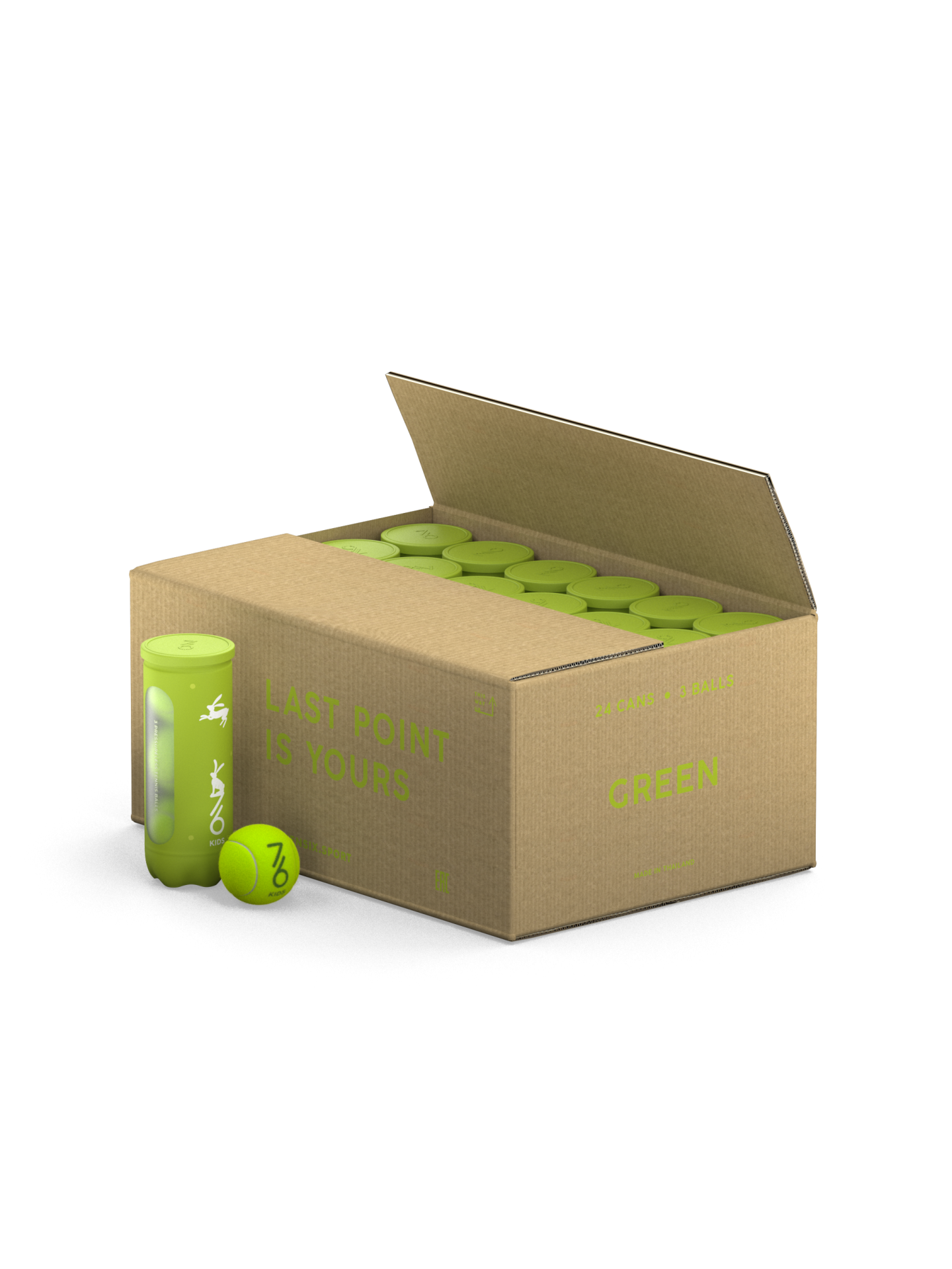 Теннисные мячи 7/6 Green Box