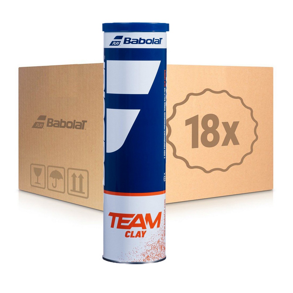 Мячи Babolat TEAM CLAY х 4 мяча (18 банок)