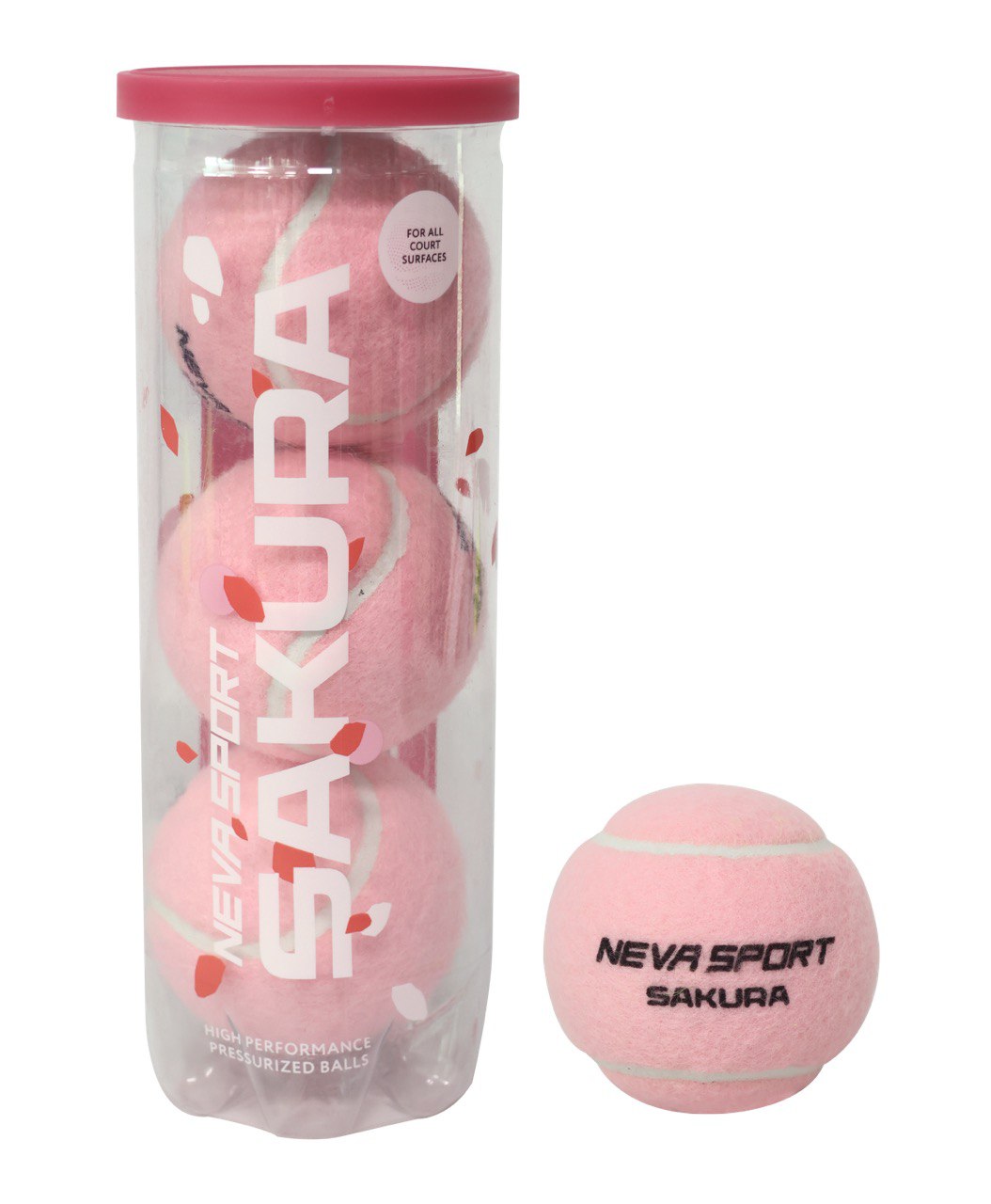 Короб мячей SAKURA Neva Sport Padel *72 мяча розовый