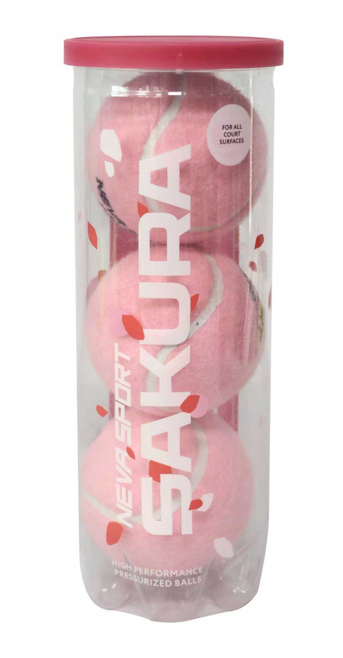 Короб мячей SAKURA Neva Sport Padel *72 мяча розовый