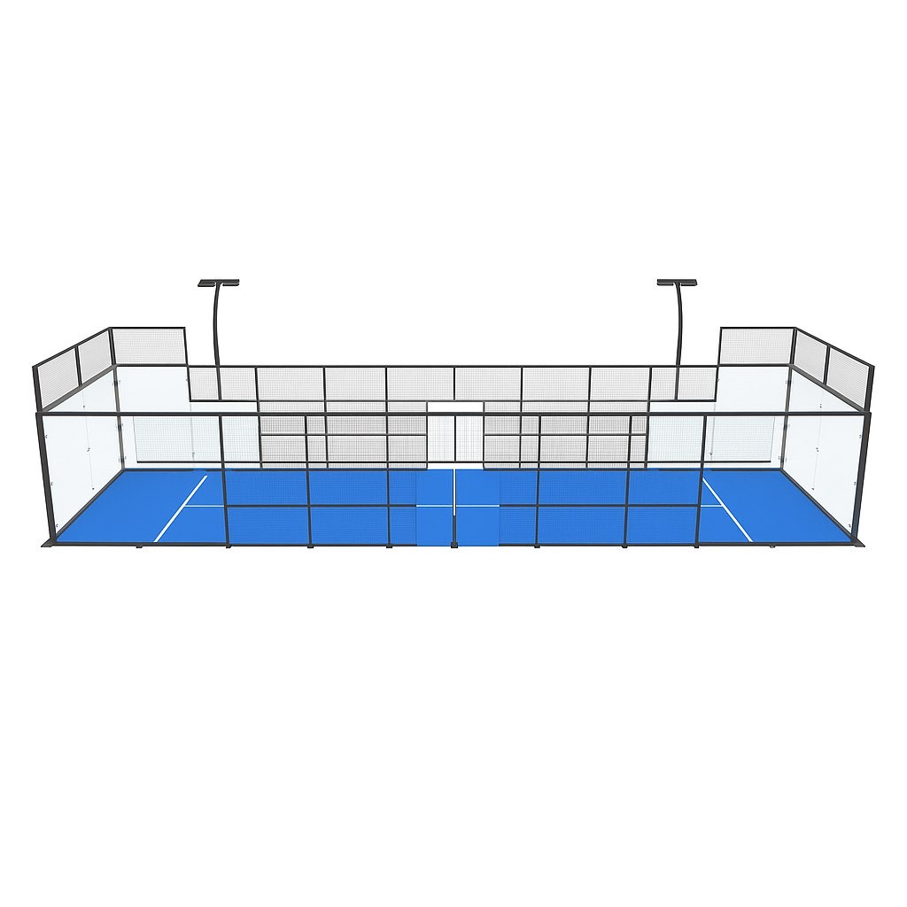 Панорамный корт для падела для одиночной игры (Single court)