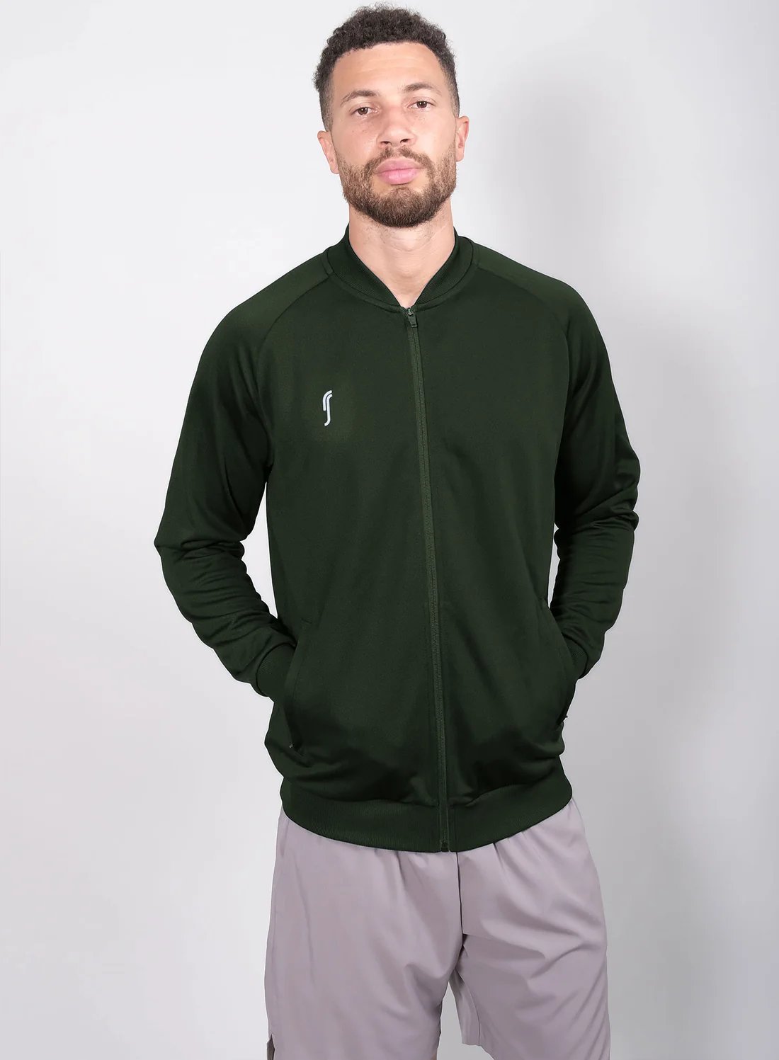 Кофта RS Solid Club Jacket Deep Green (241M421307/000)