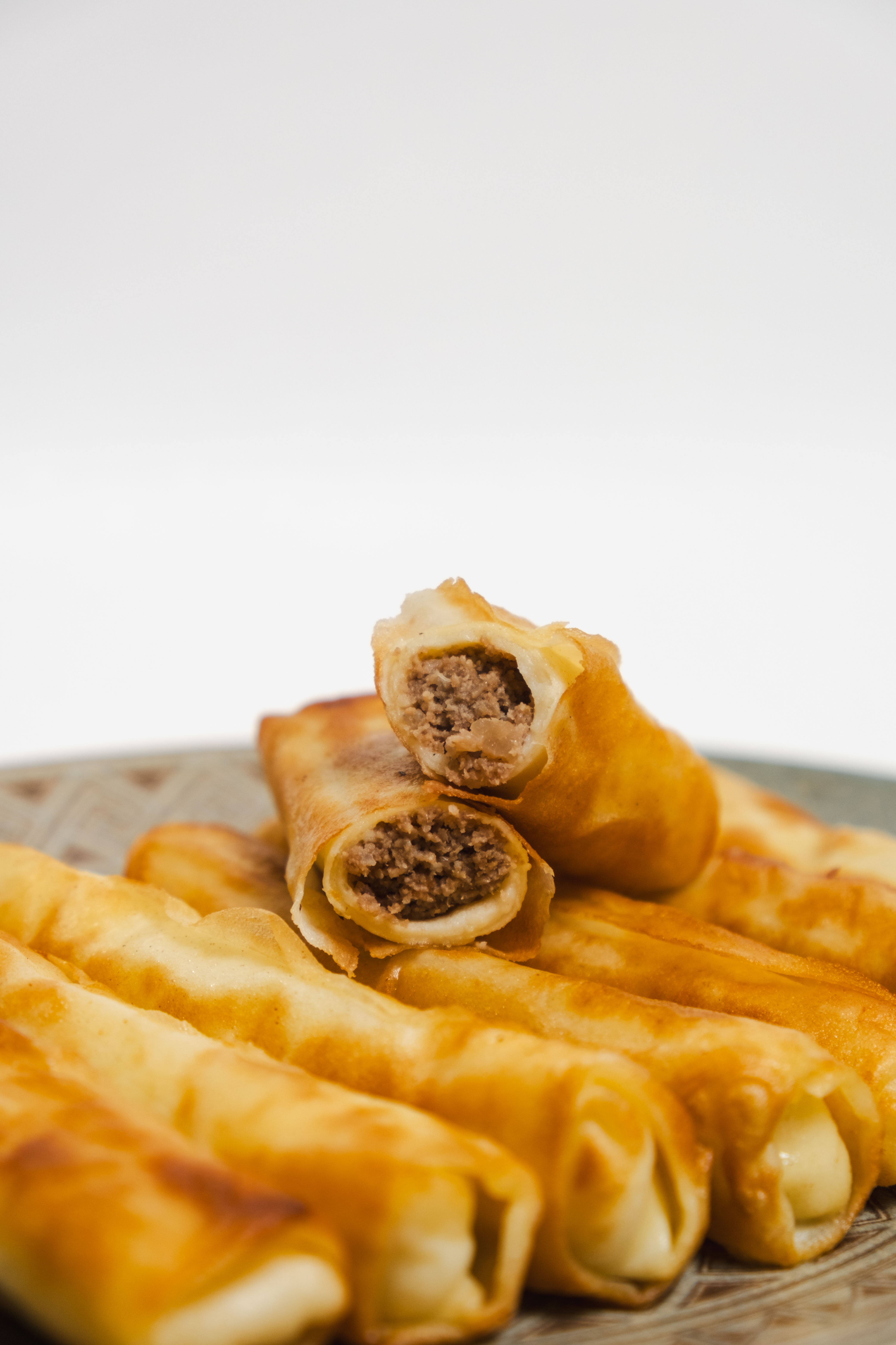 Завтрак блинчики с мясом