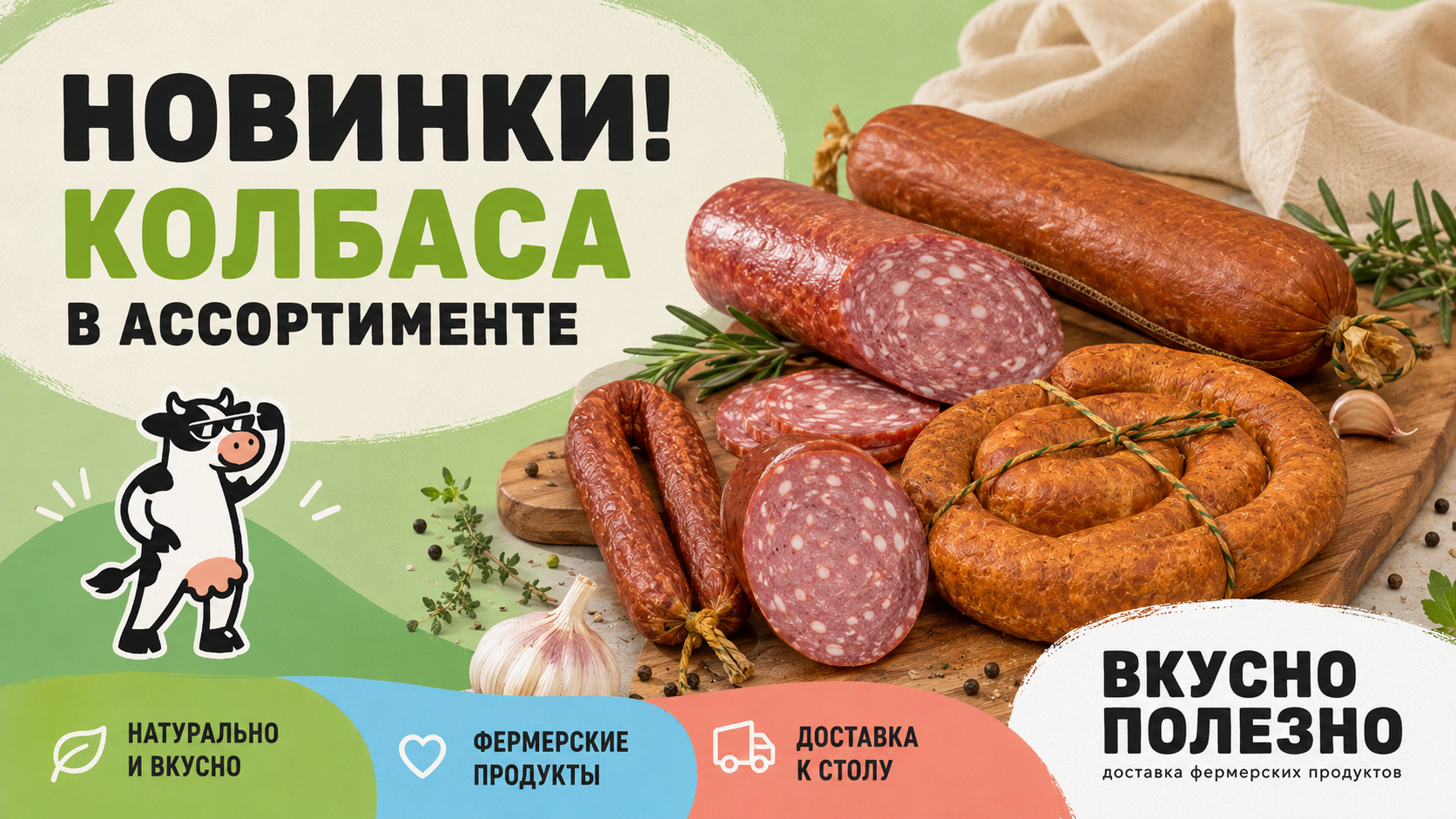 Колбасные новинки во «ВкусноПолезно»