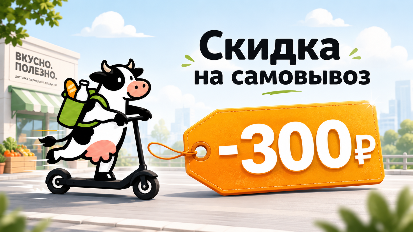 Скидка на самовывоз