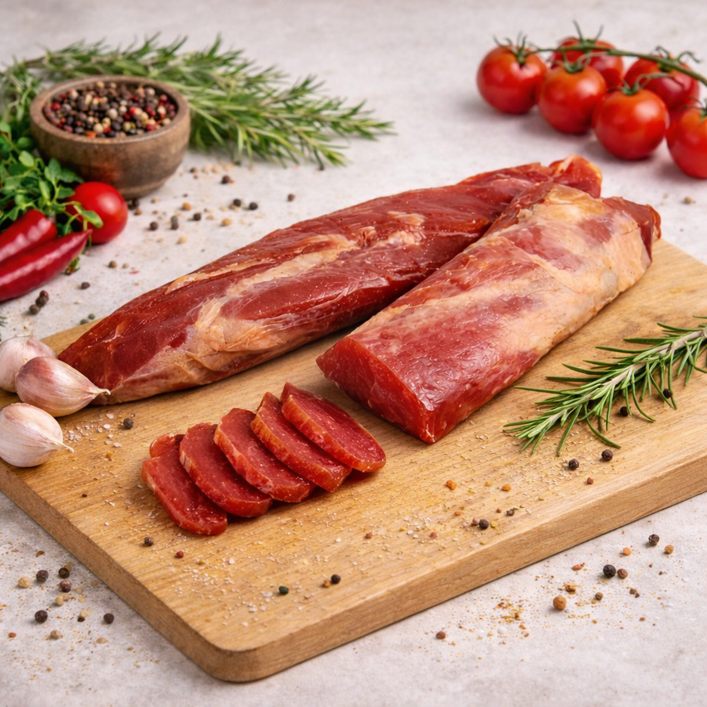 Вырезка свиная сырокопченая