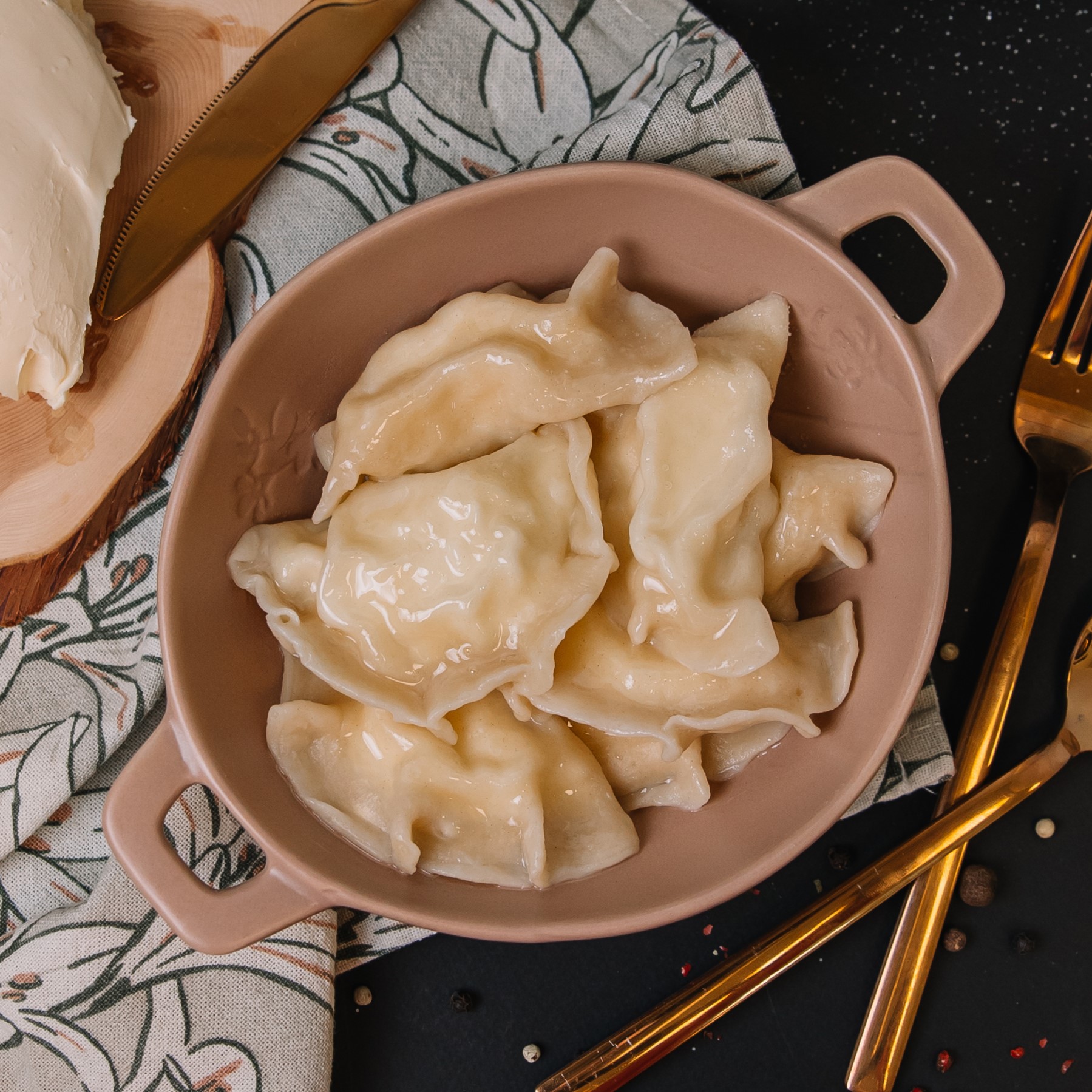 Вареники картофельные на сливках п/ф