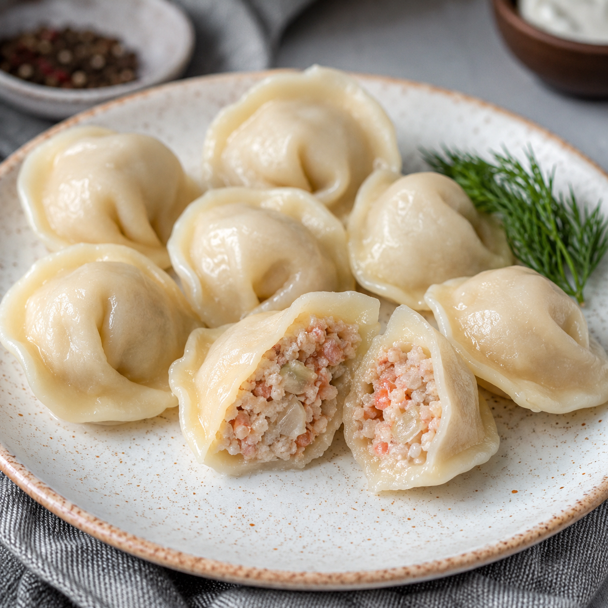 Пельмени "Амурские" со щукой и диким лососем