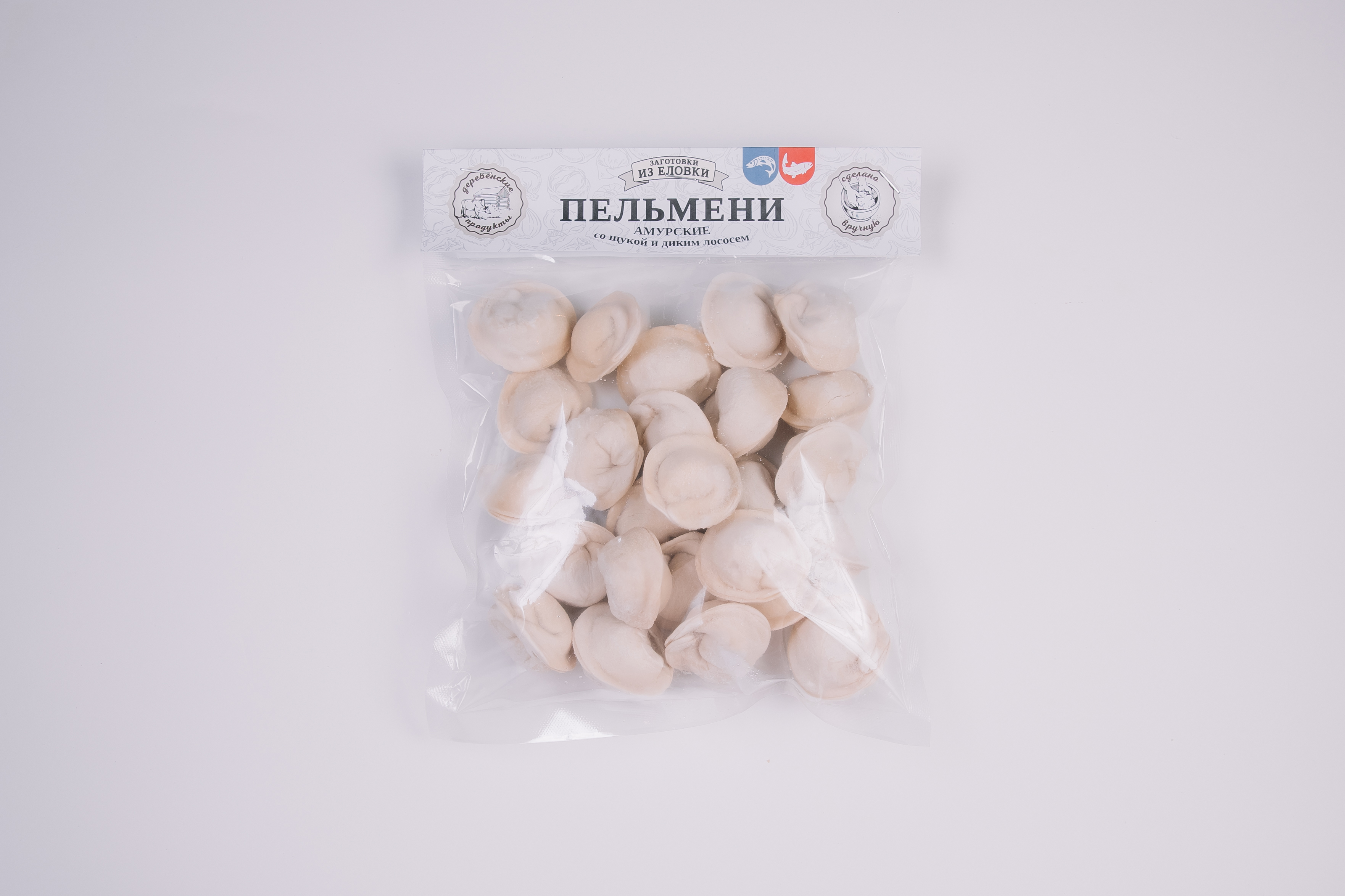 Пельмени "Амурские" со щукой и диким лососем