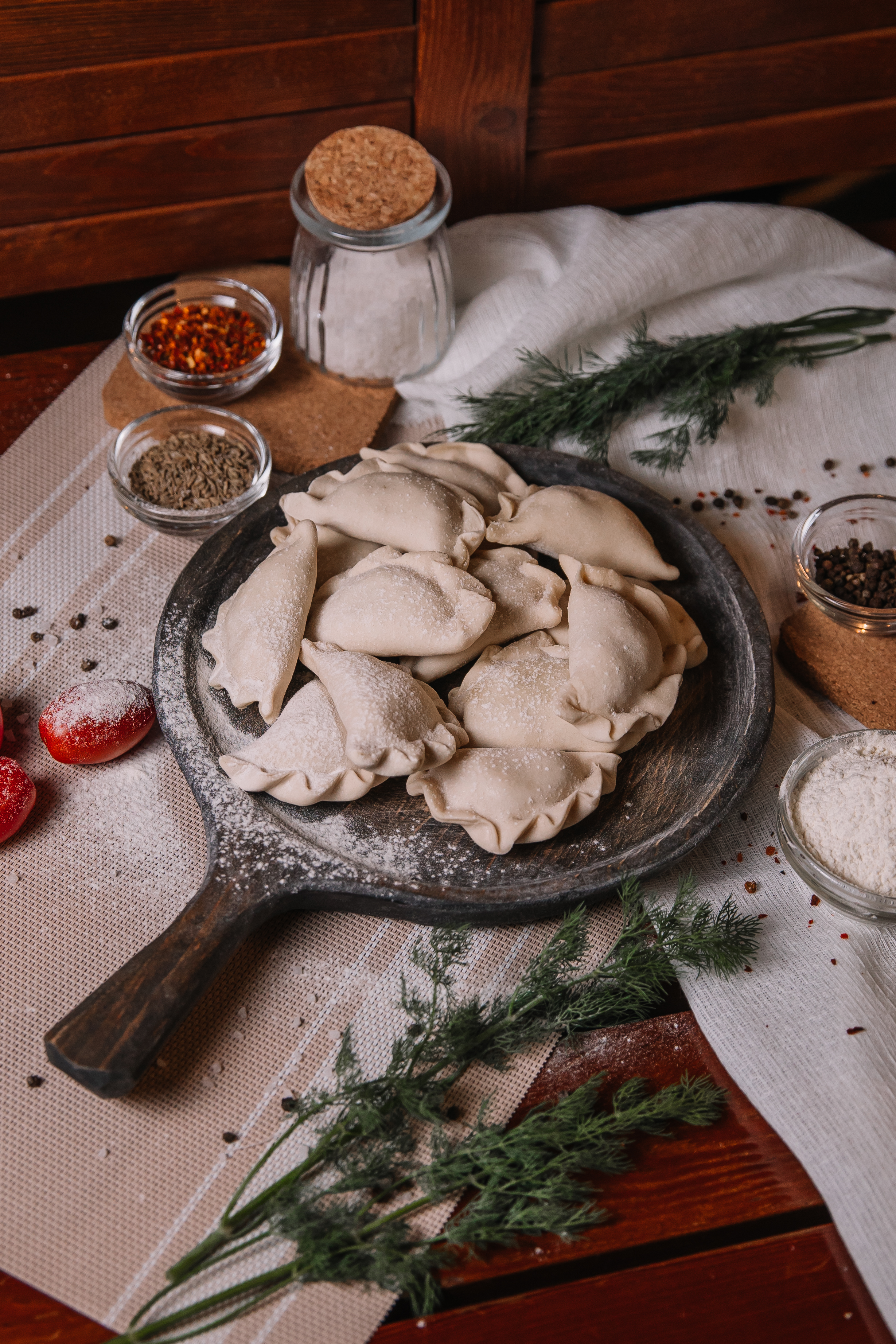 Вареники с капустой и мясом п/ф