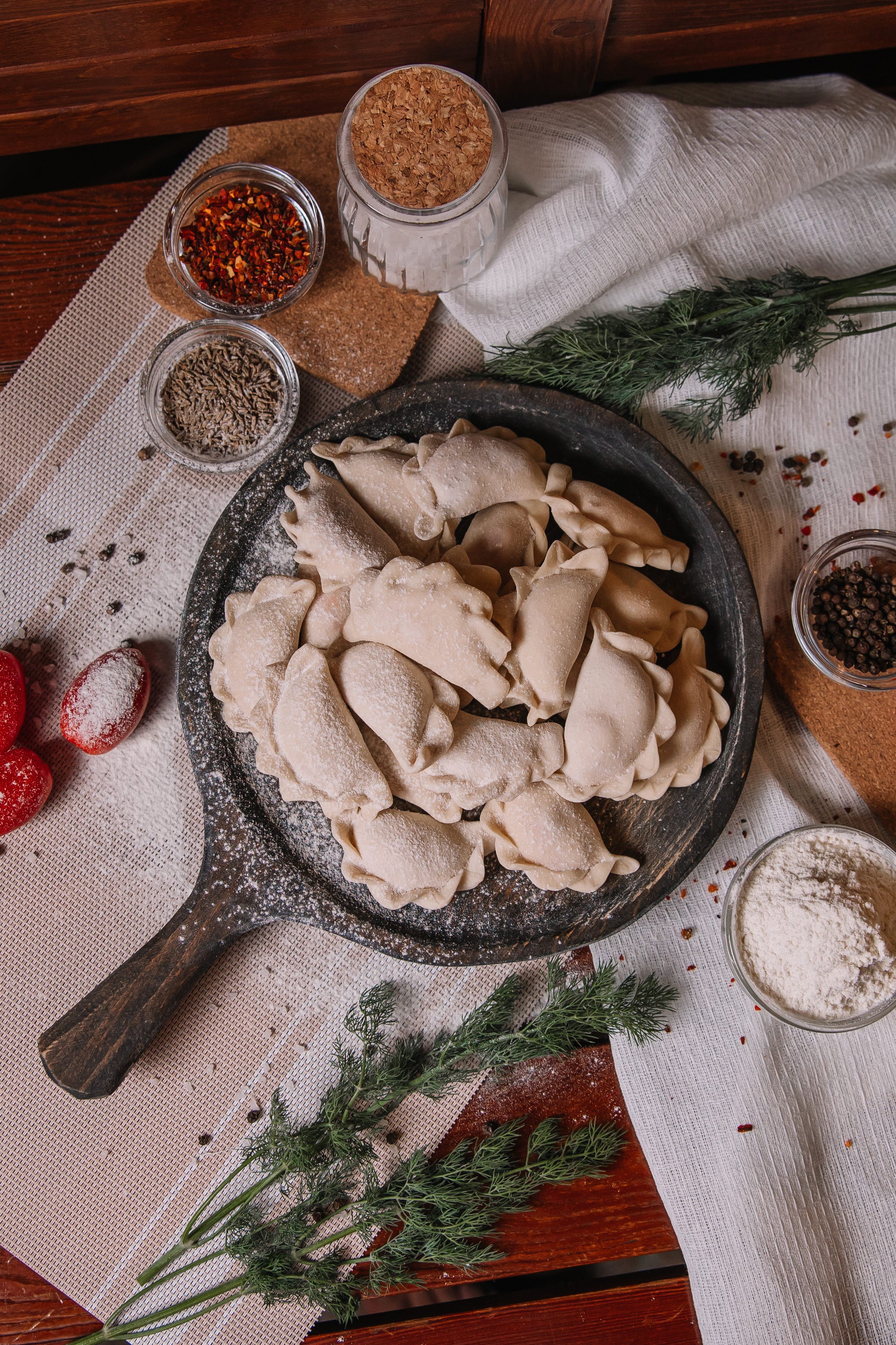 Вареники с капустой и мясом п/ф
