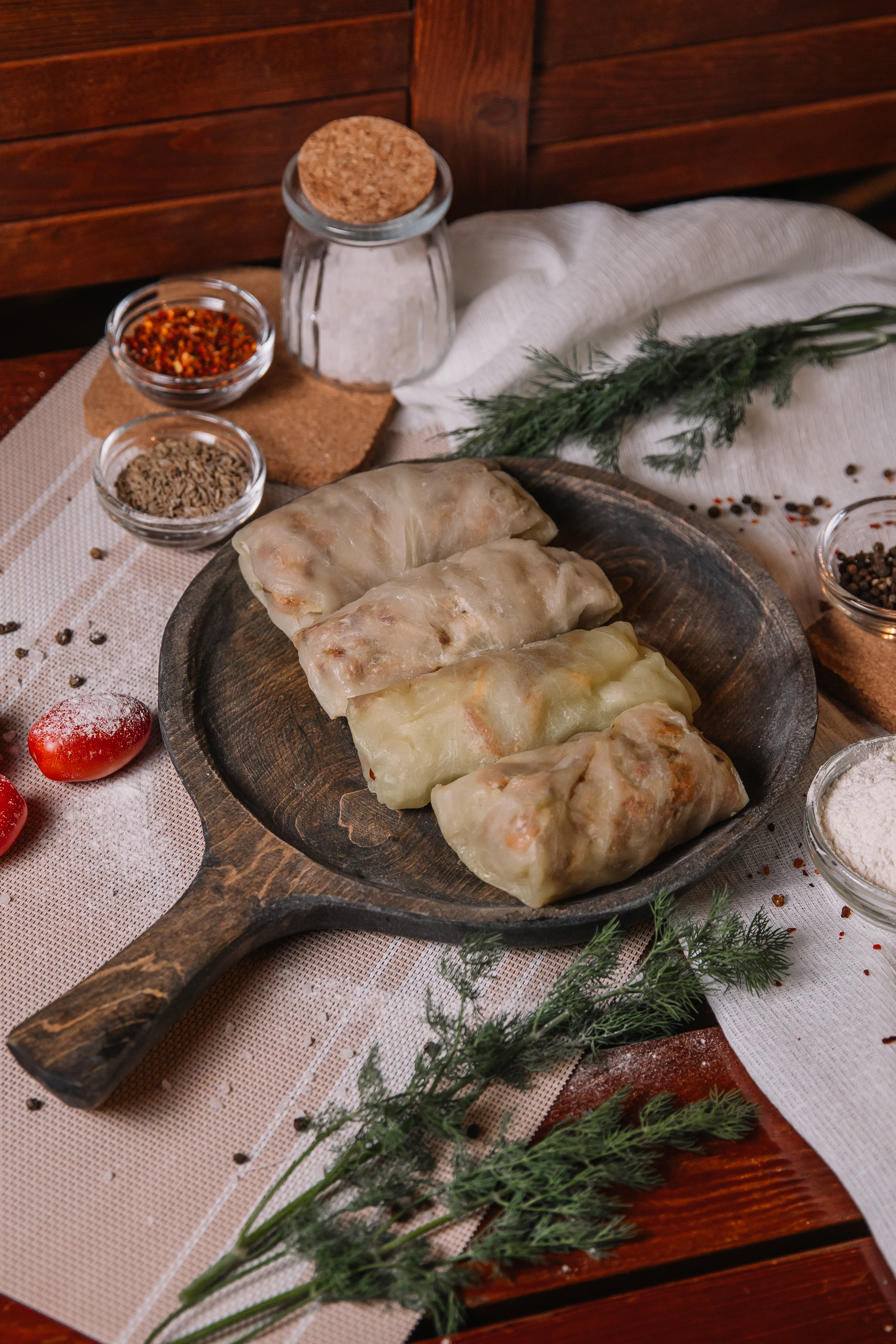 Голубцы с лисичками п/ф