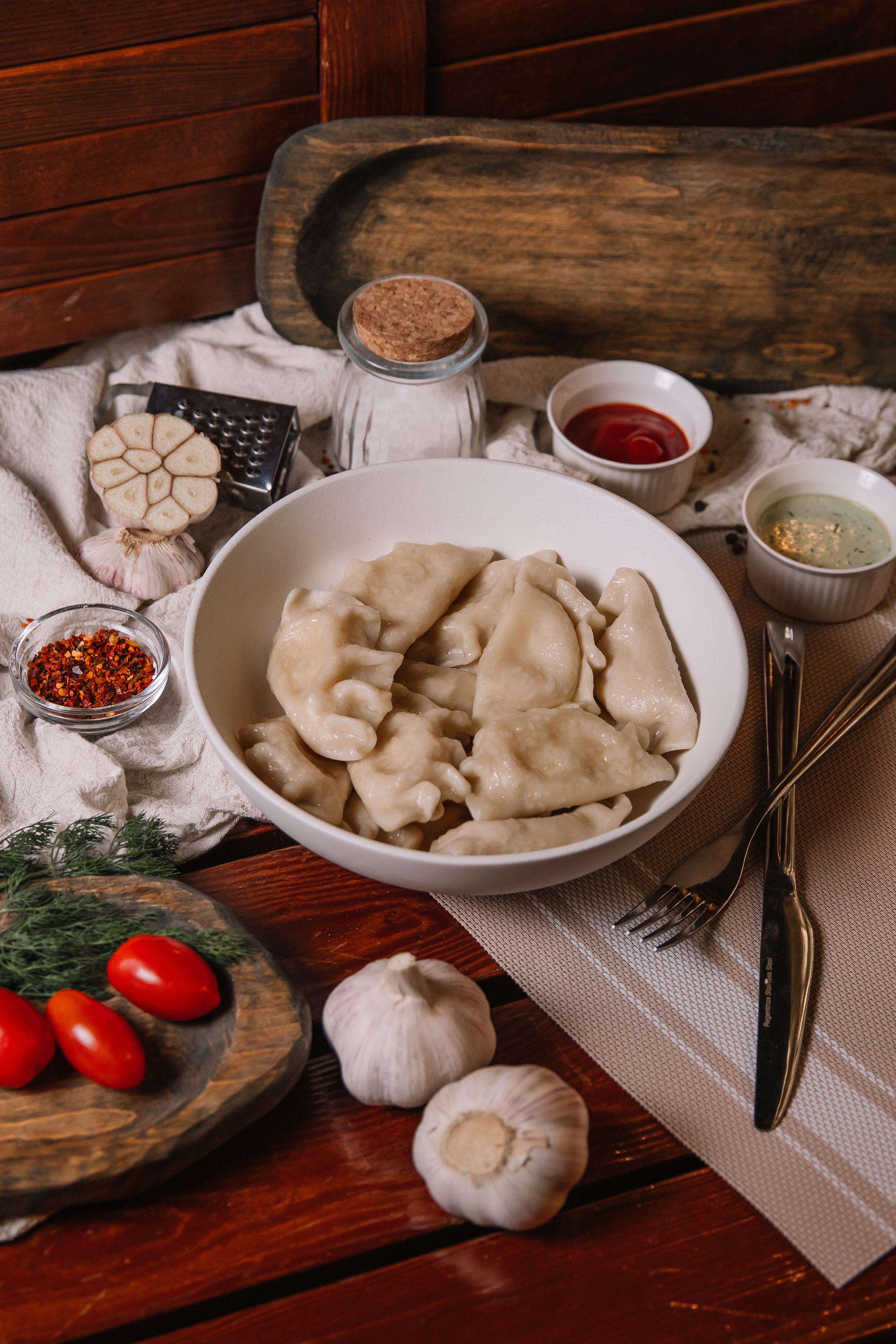 Вареники картофельные на сливках п/ф