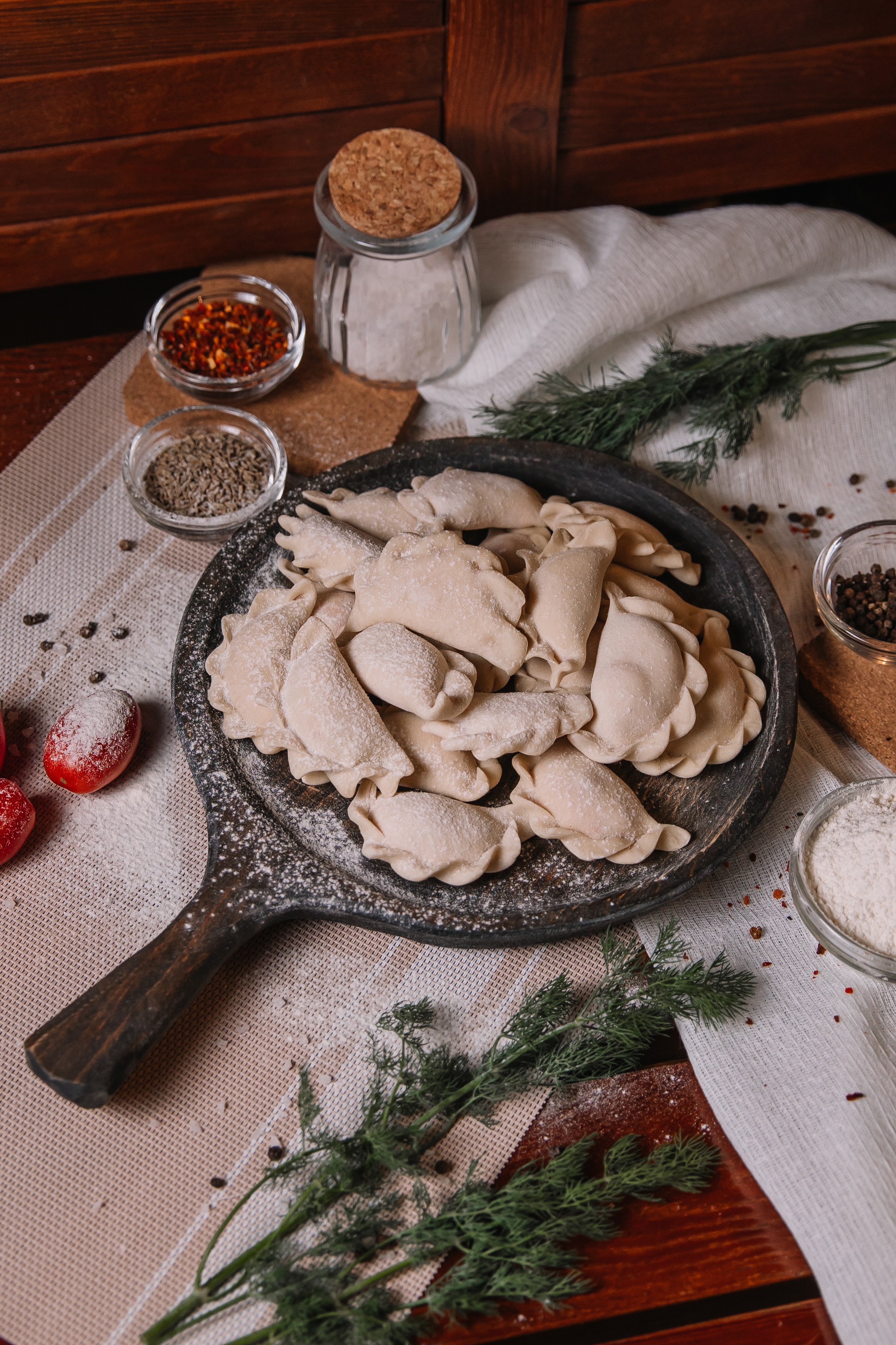 Вареники с капустой и мясом п/ф