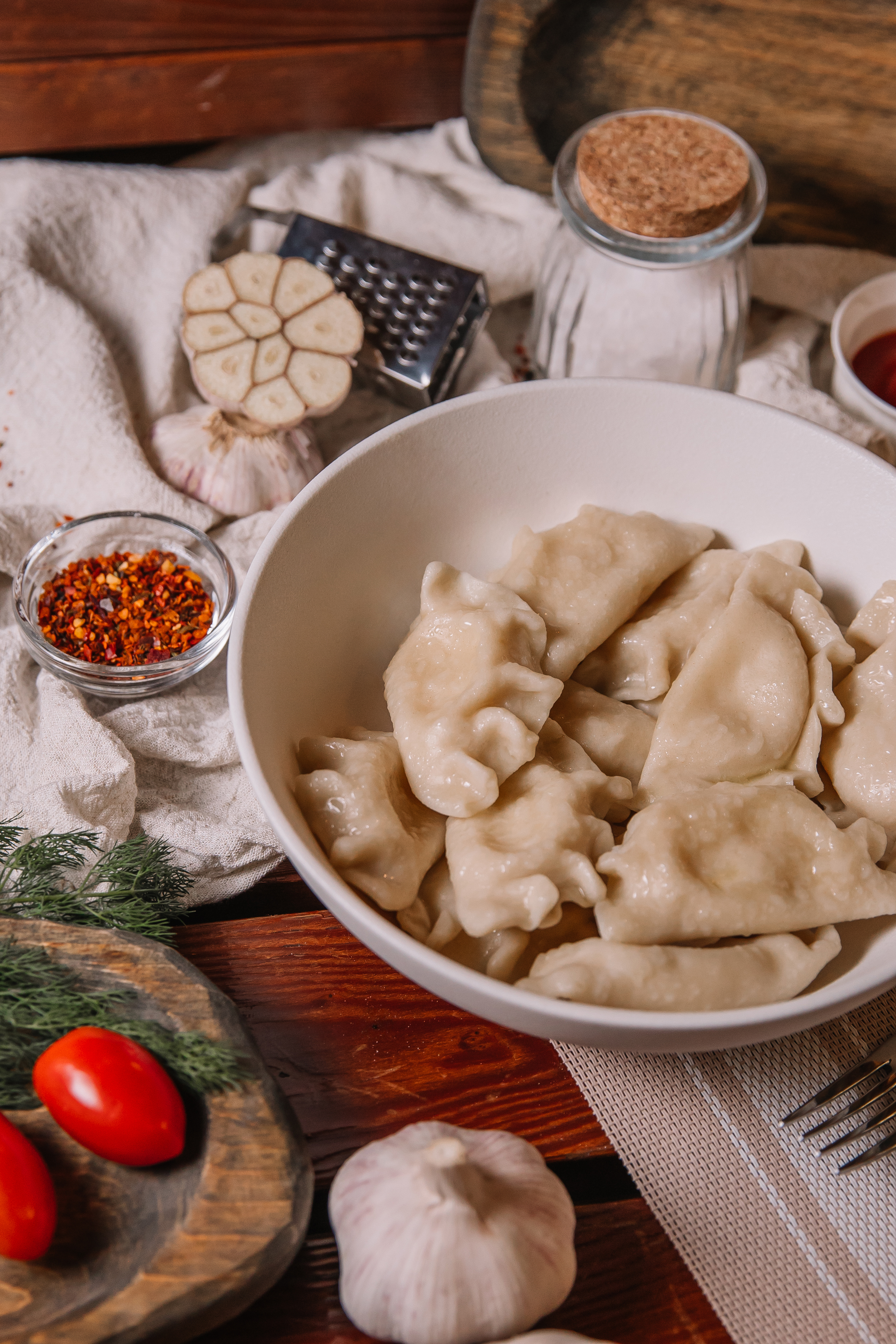 Вареники картофельные на сливках п/ф