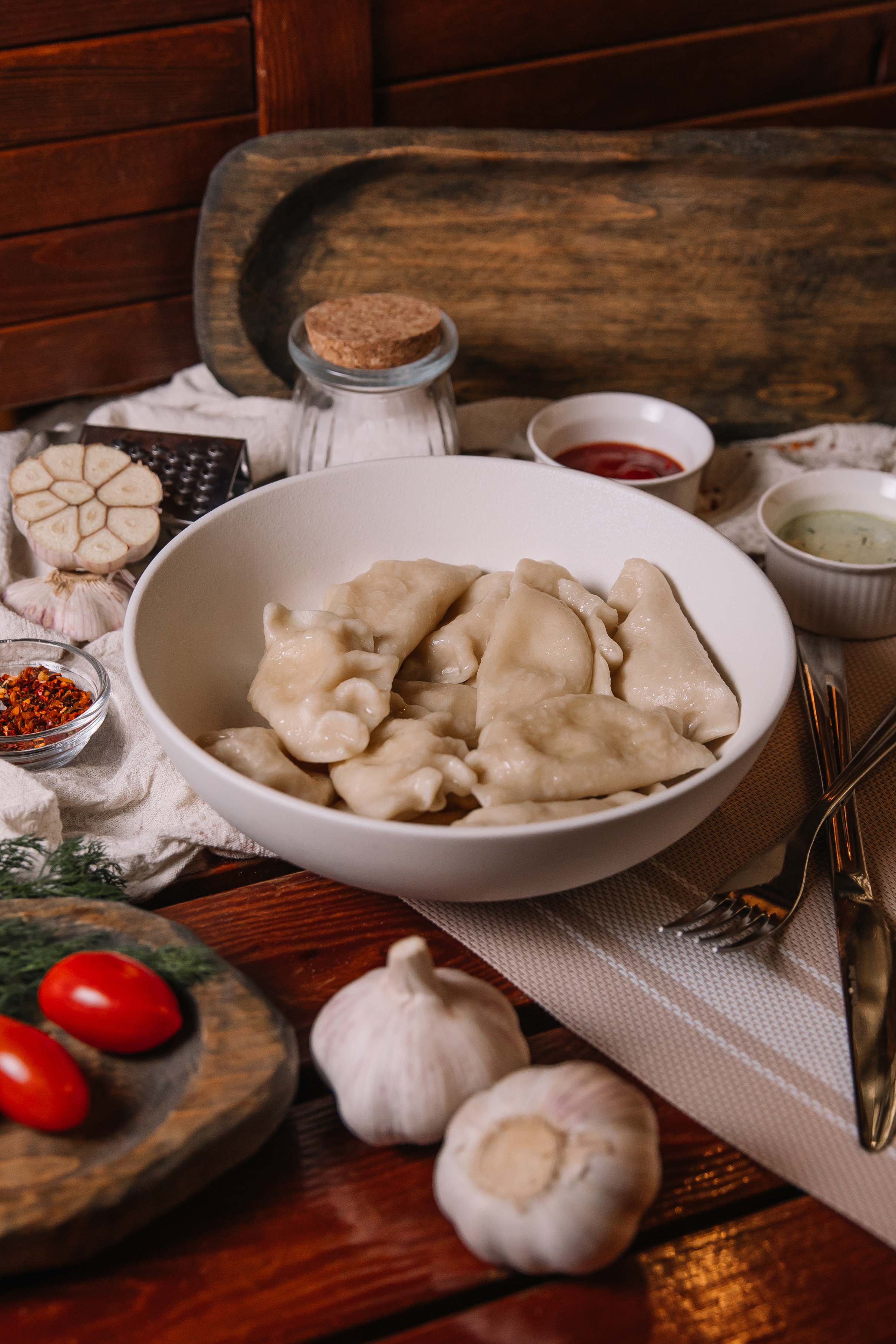 Вареники картофельные на сливках п/ф