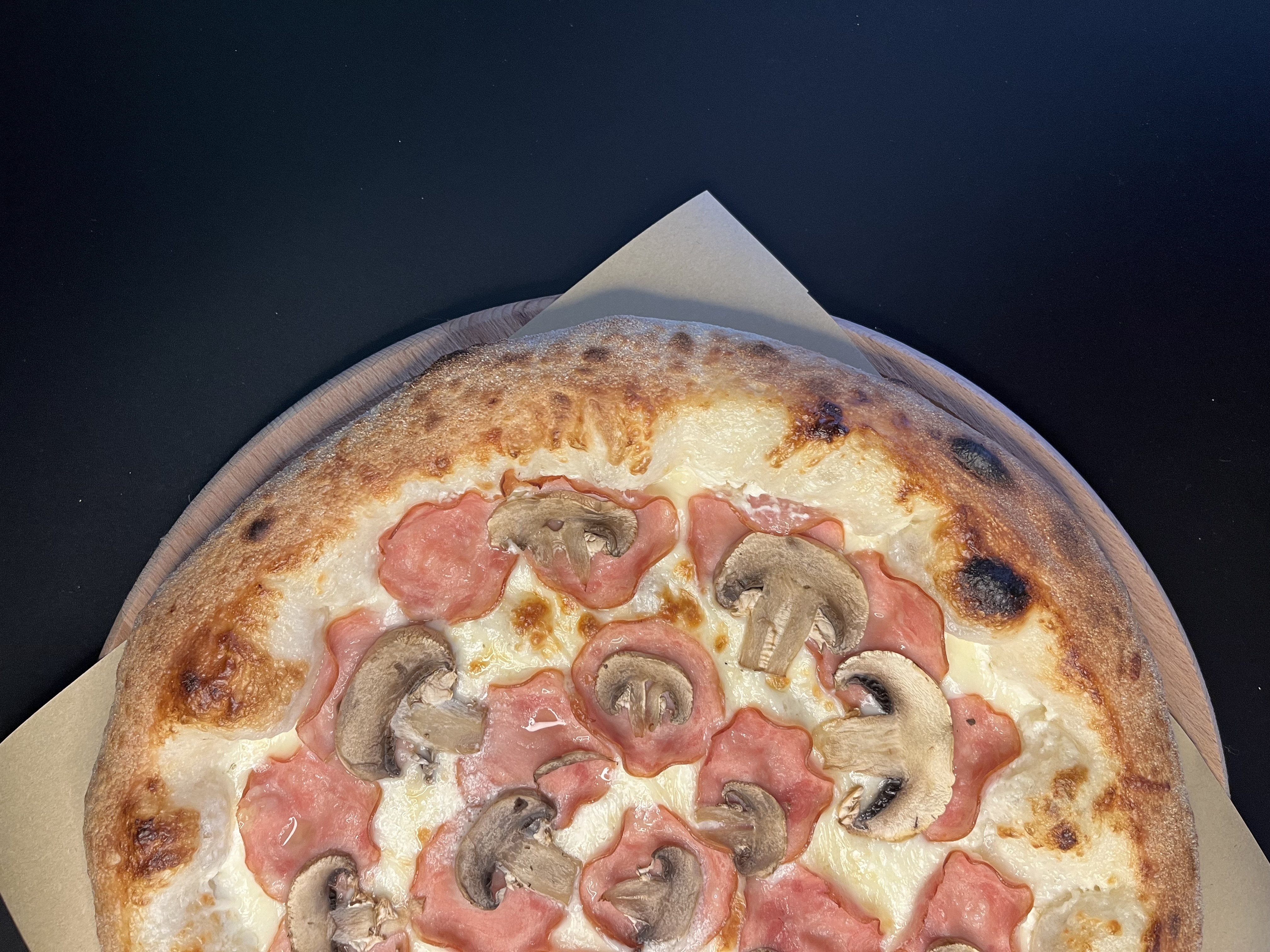 Ветчина и грибы 25см