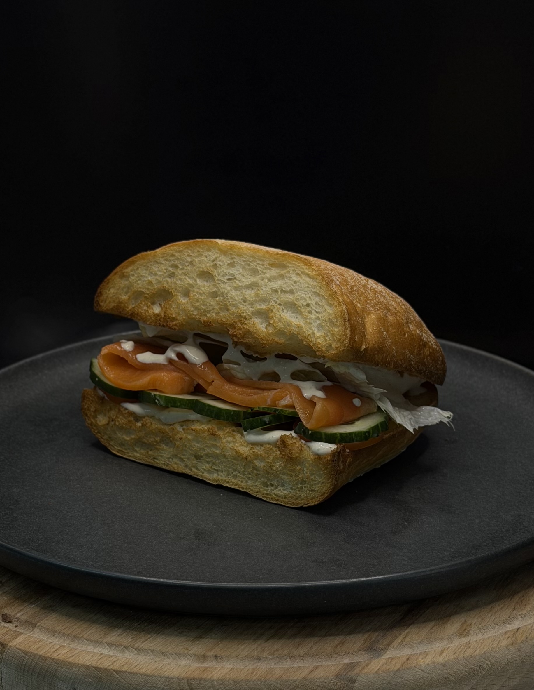 Чиабатта Лосось пармезан