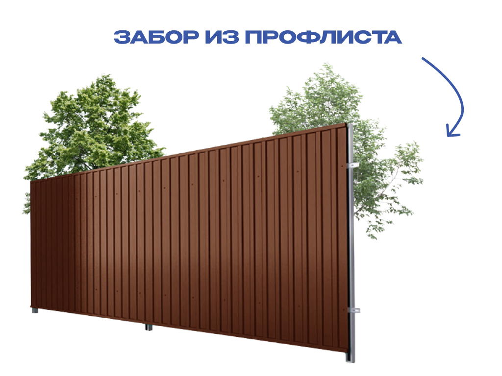 Заборы из профнастила
