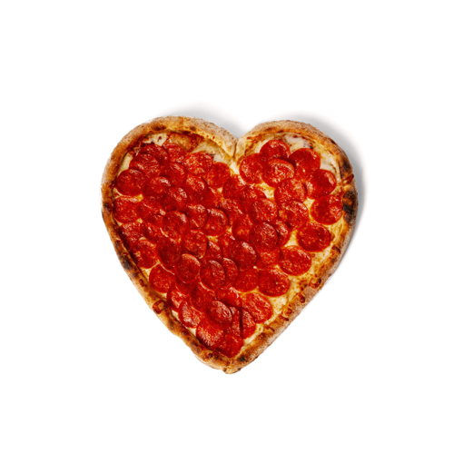 Пицца сердце пепперони  