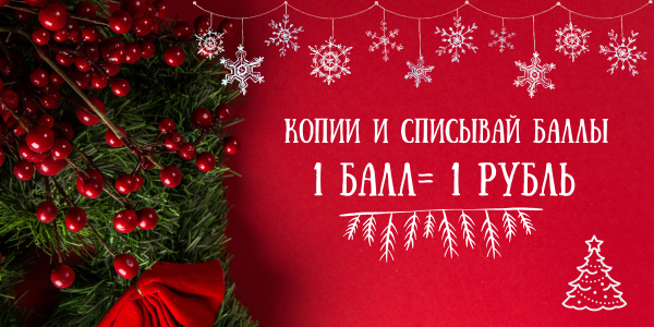 1 БАЛЛ=1 РУБЛЬ