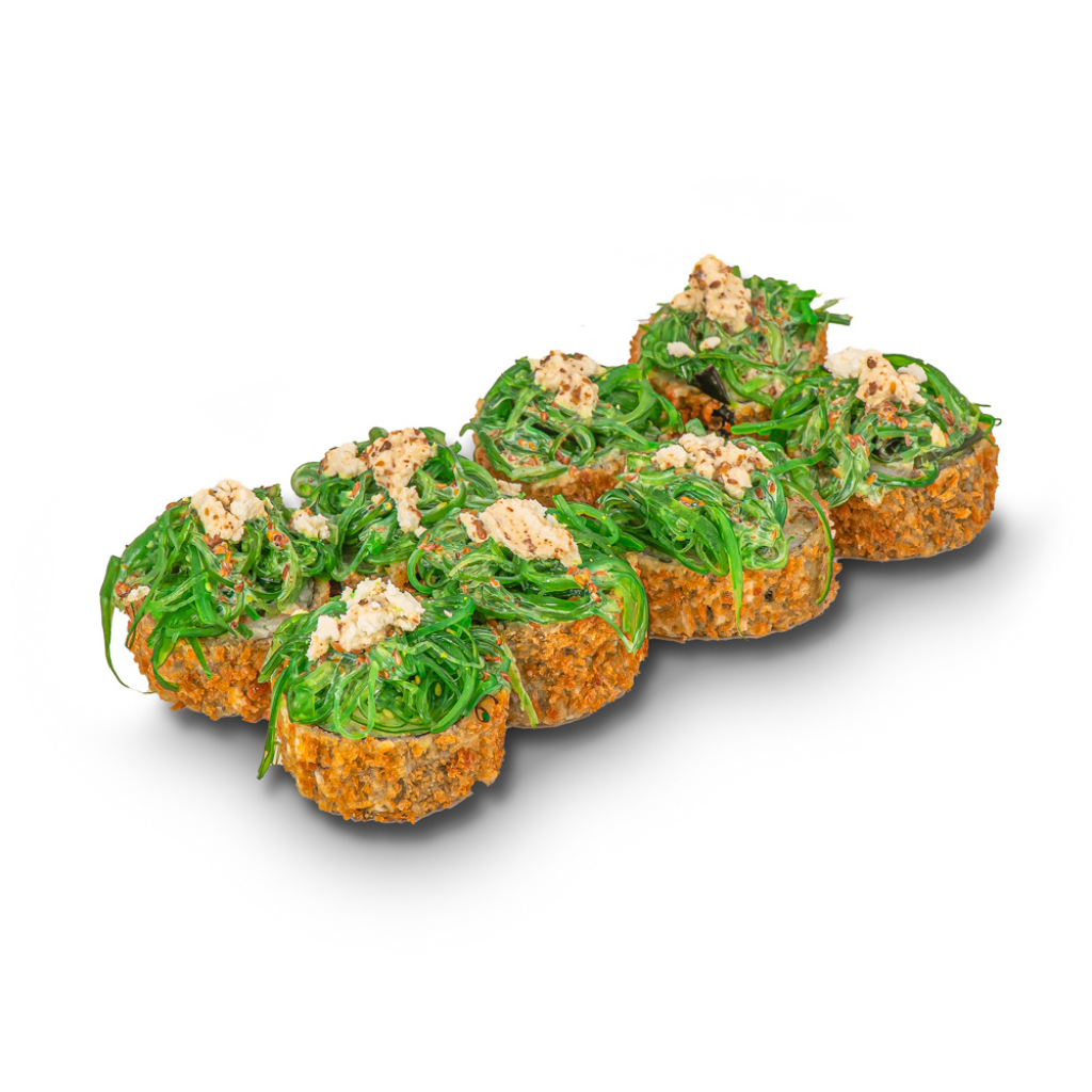 Жаренный ролл с чукой