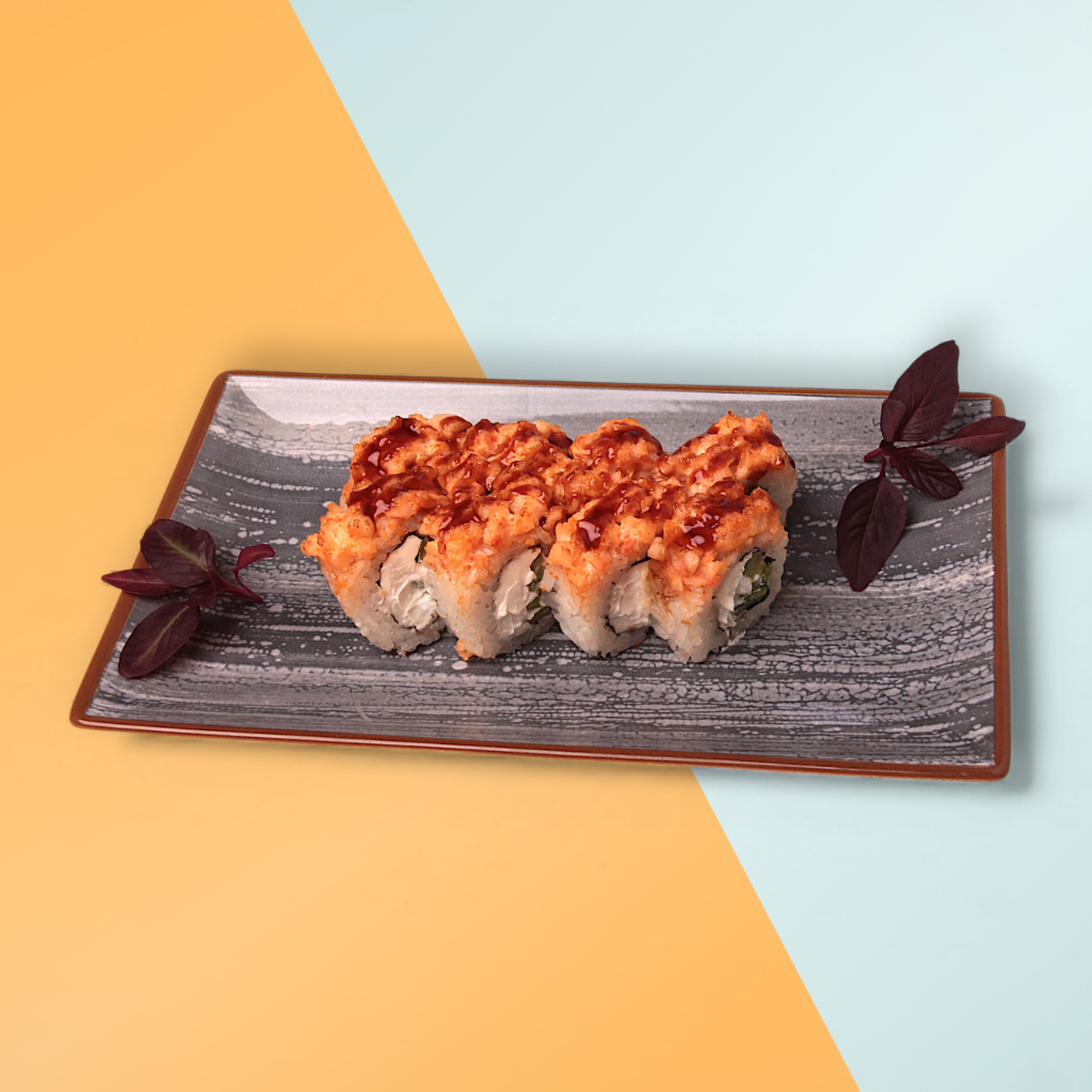 Запеченный спайси с креветкой