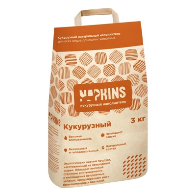 Наполнитель Napkins Кукурузный д/кош 4,2 л