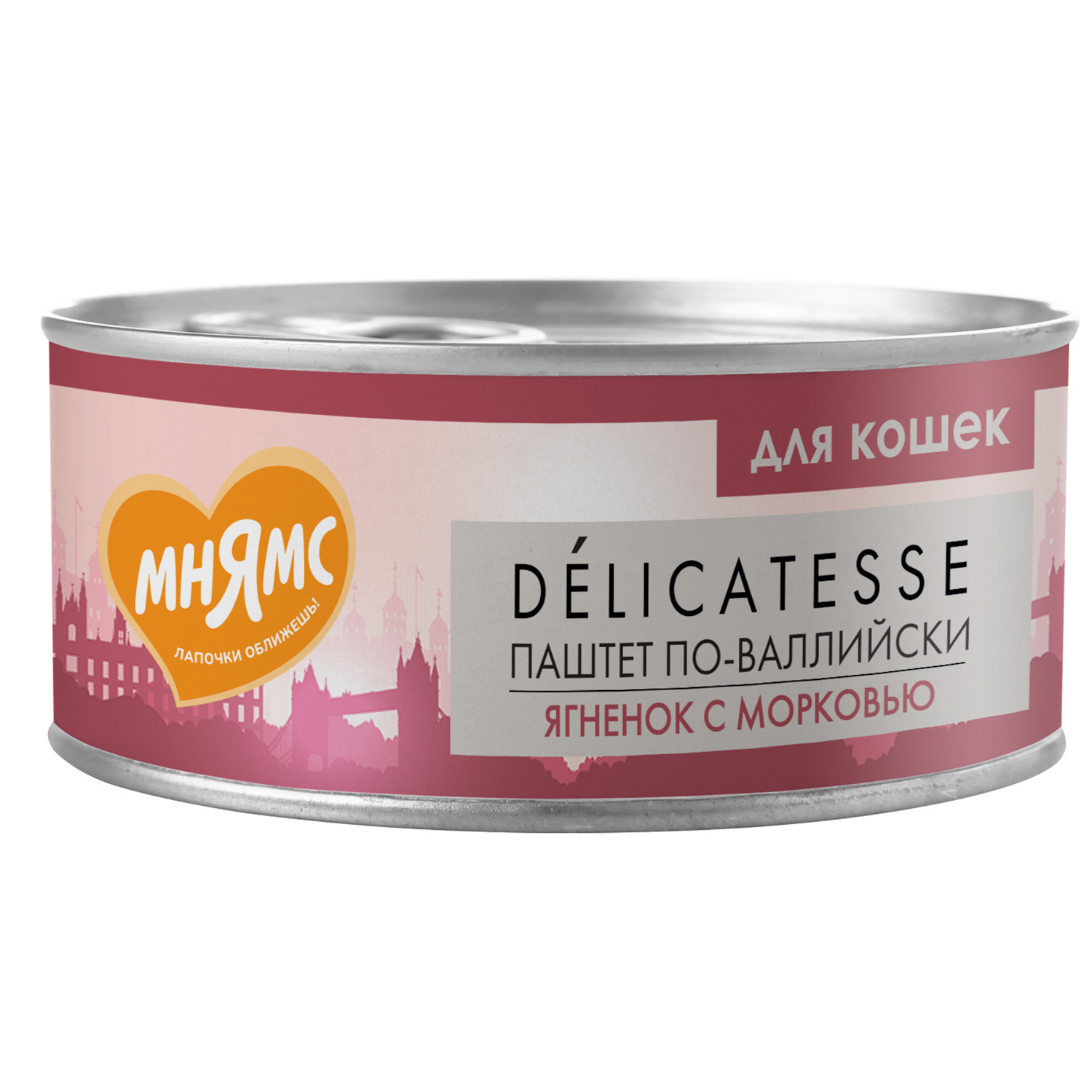 Мнямс Delicatesse Паштет по-валлийски Ягненок/Морковь конс д/кош 100 г