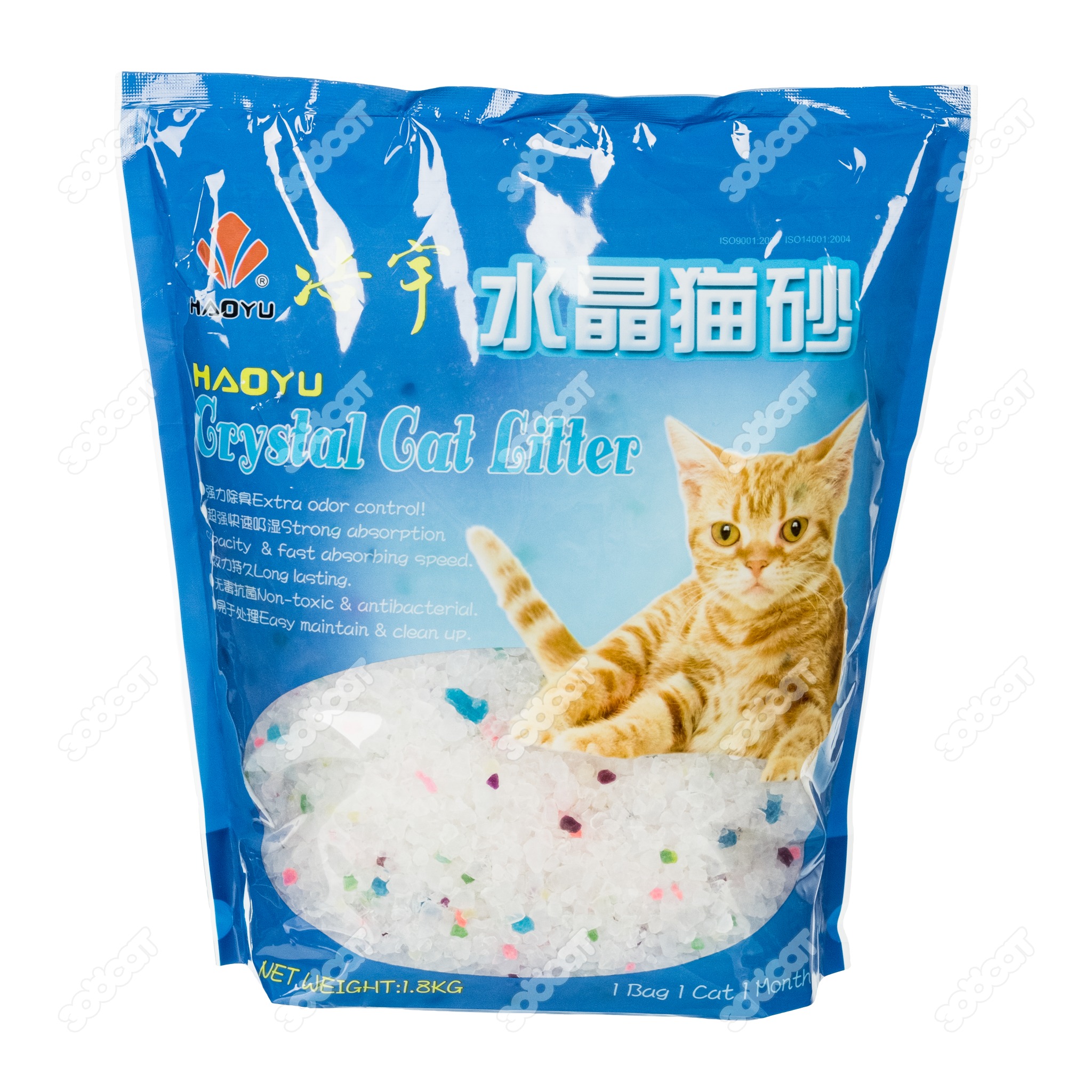Наполнитель Crystal Cat Litter Цветные гранулы силикагель д/кош 1,8 кг