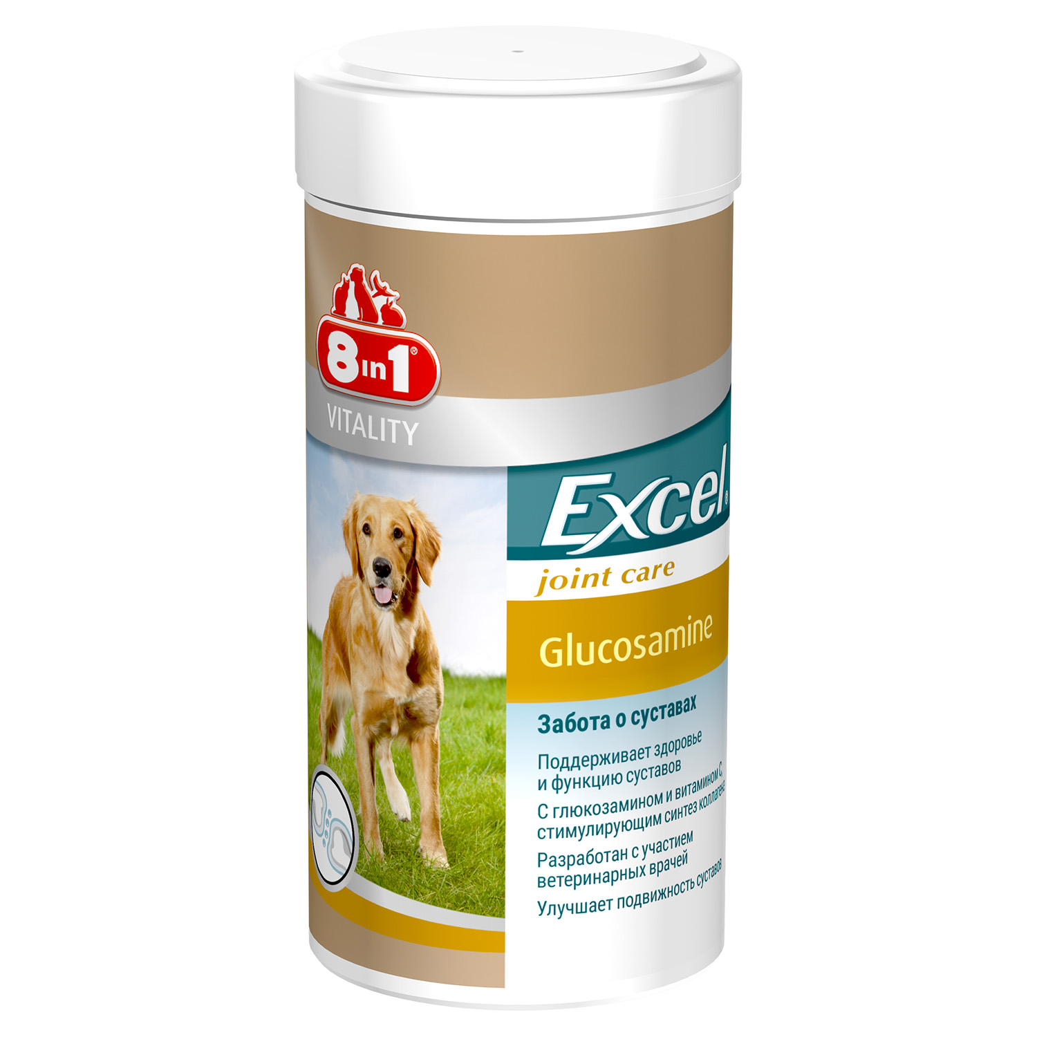 8 in 1 Excel Glucosamine корм добавка д/соб 55 шт