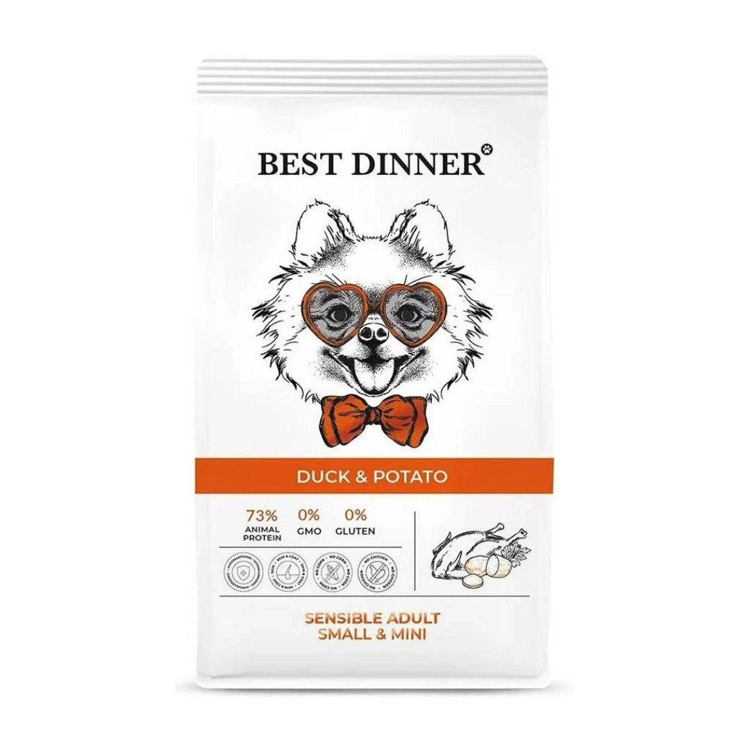 Best Dinner Adult Mini Утка/Картофель для собак мелких пород 3 кг