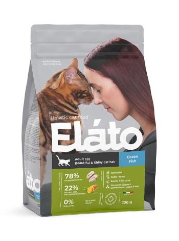 Elato Holistic Adult Beautiful & Shiny Cat Hair Рыба д/кош 300 г