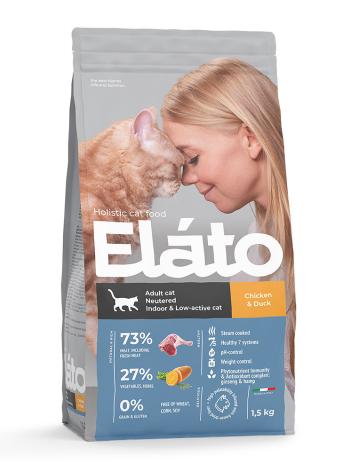 Elato Holistic Adult Cat Neutered Курица/Утка д/кош 1,5 кг