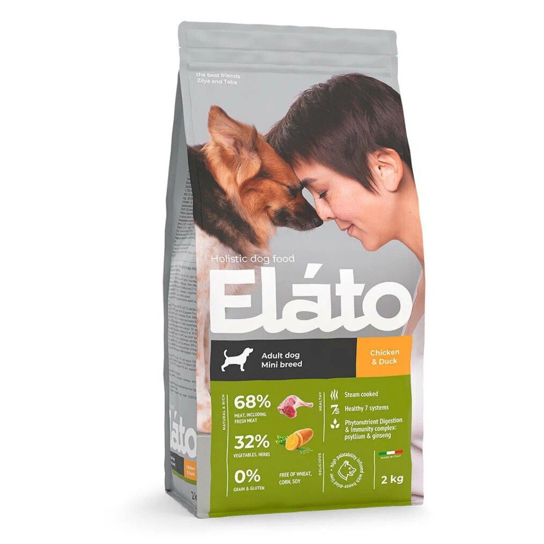 Elato Holistic Adult Dog Mini Курица/Утка д/соб 2 кг
