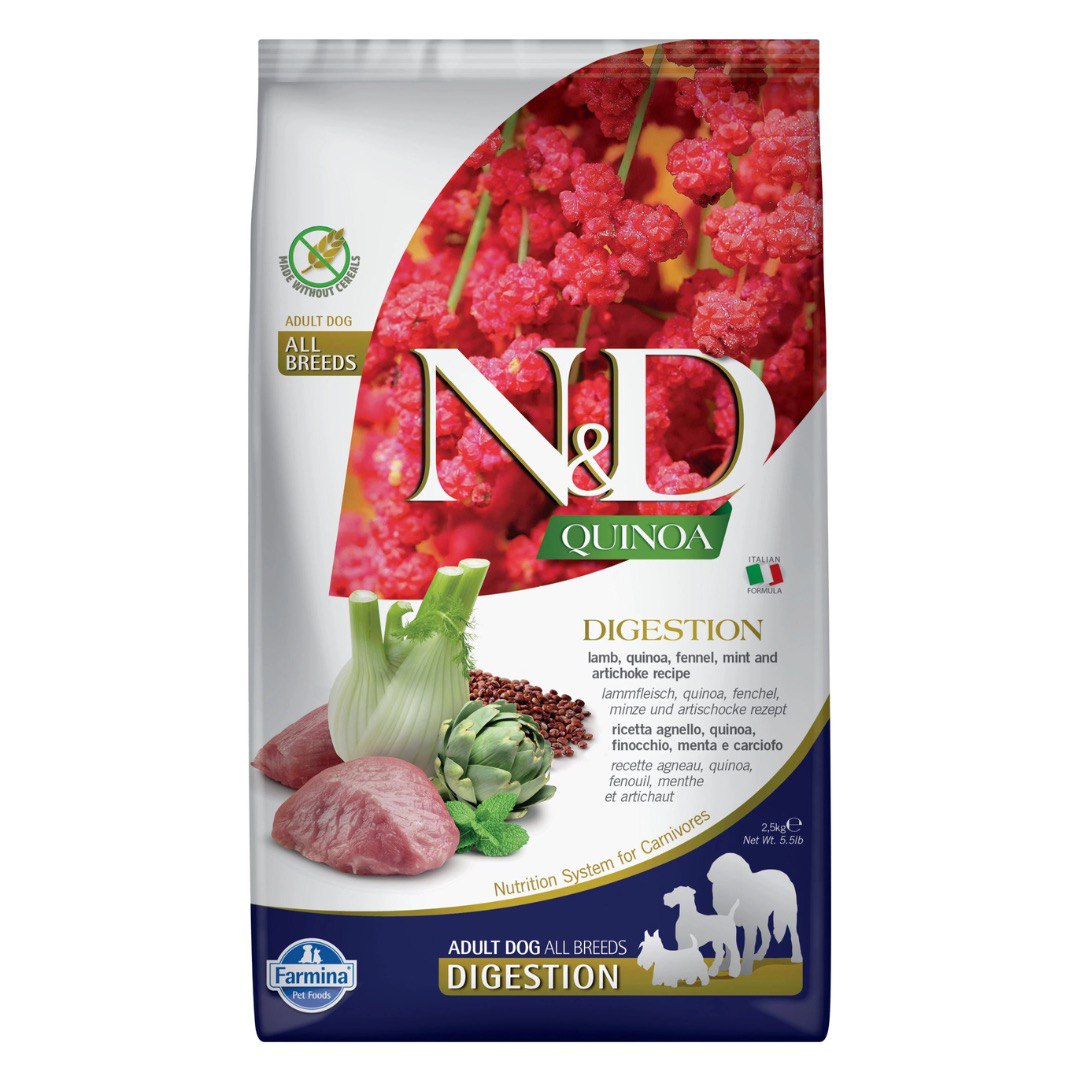 Farmina N&D Quinoa Digestion Ягненок д/соб 2,5 кг