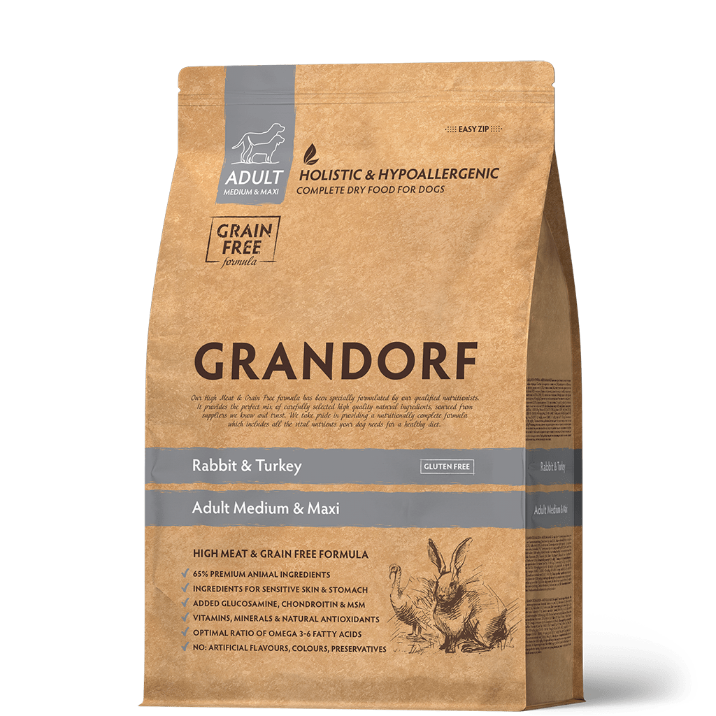 Grandorf Adult Medium/Maxi Кролик/индейка д/соб 1 кг
