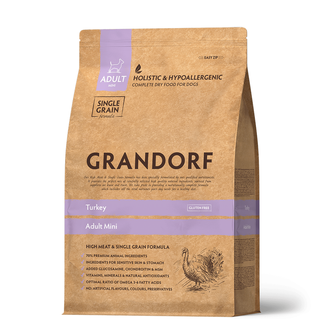 Grandorf Adult Mini Индейка/рис для собак 3 кг