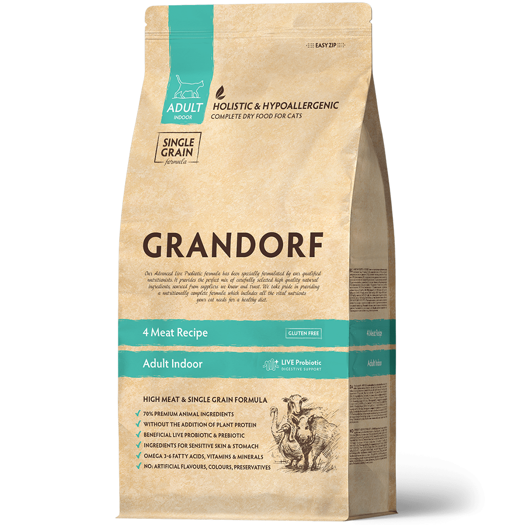 Grandorf PROBIOTICS Adult Indoor 4 вида мяса д/кош 400 г