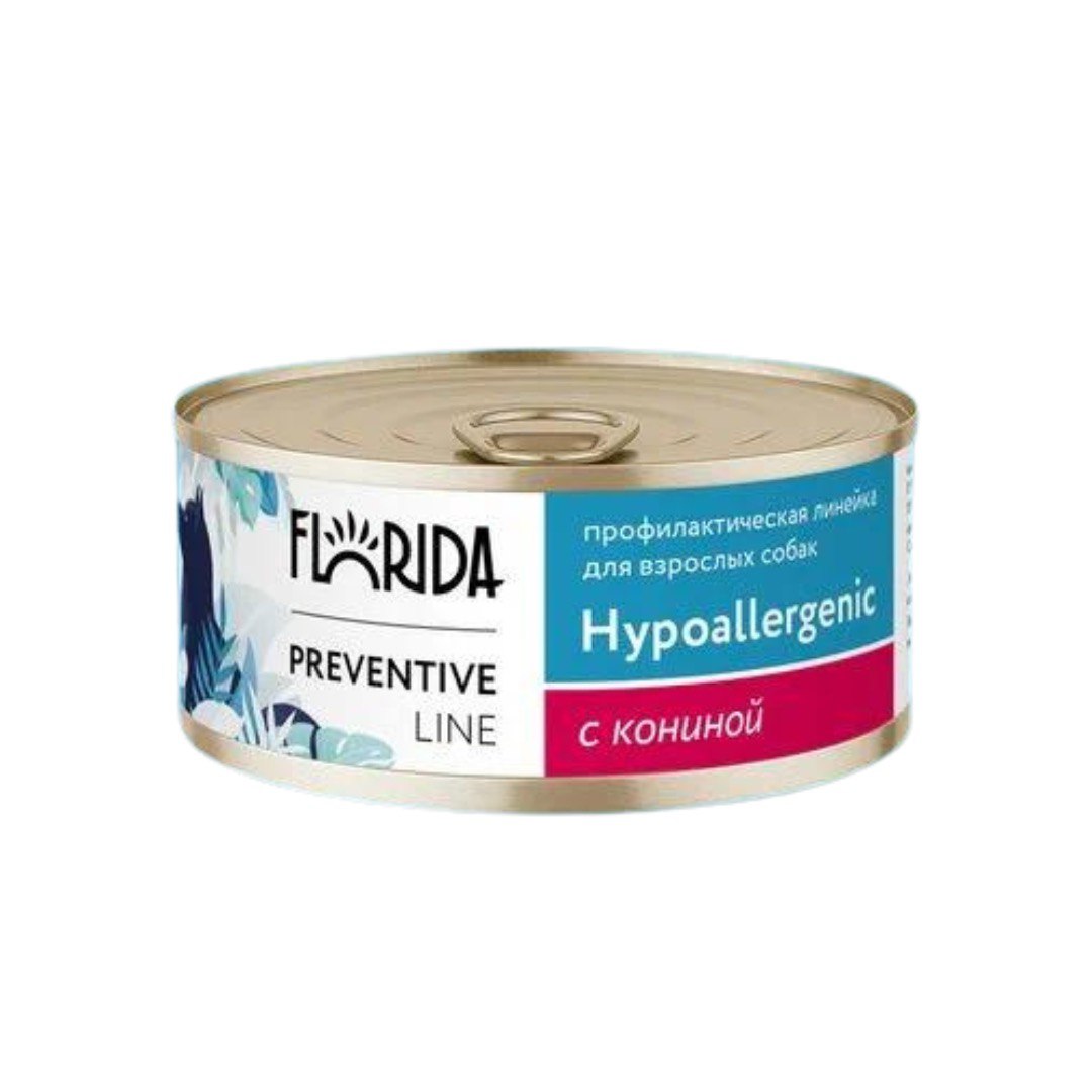 Florida Preventive Line Hypoallergenic Конина конс. д/соб 100 г